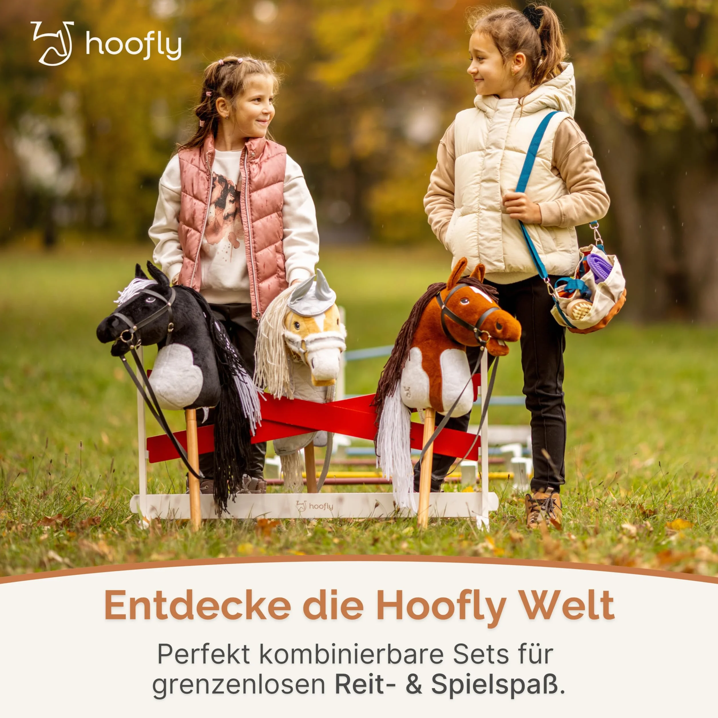 Hobby Horse - Set di accessori per dressage con lettere e numeri, in legno, progettato in Germania, per allenamento e competizione