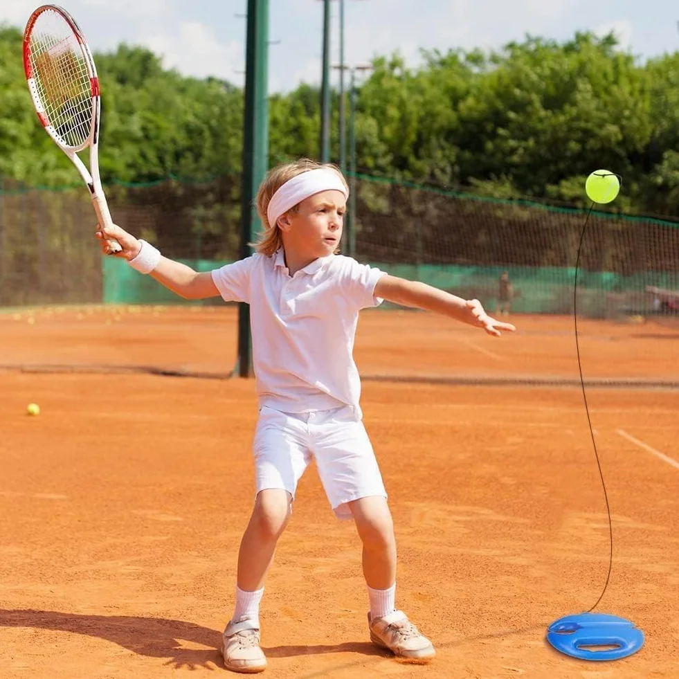 llenatore di Tennis Rimbalzo, Tennis Strumento per Allenatore, Tennis Allenatore, Tennis con Palla Allenatore, Tennis Elastico per Principianti, Bambini e Adulti Allenamento