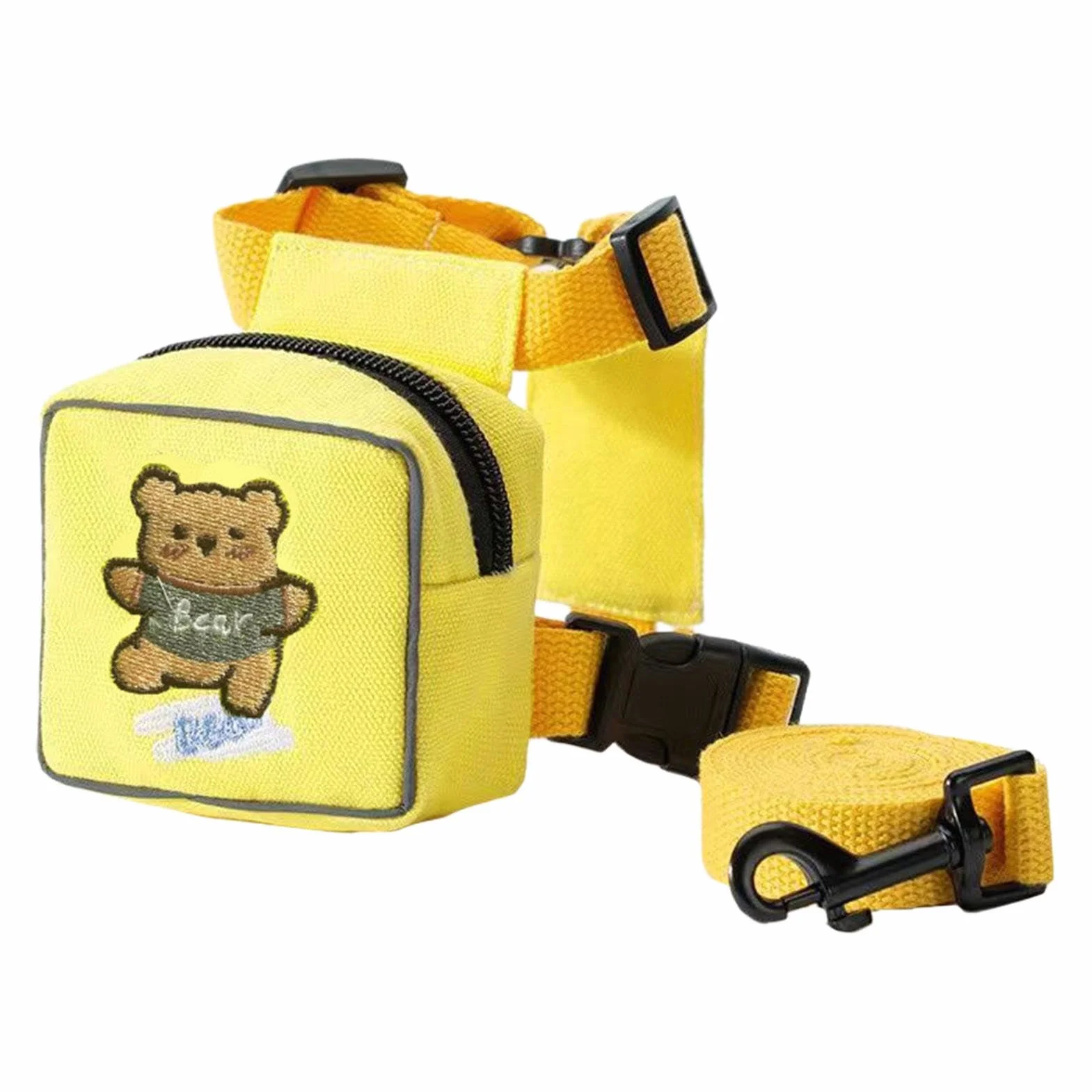 Pettorina per cani con zaino – Twill – Zainetto per cani con guinzaglio – Grazioso zaino per gatti, sella colorata per cani, accessorio da viaggio per amici di famiglia o