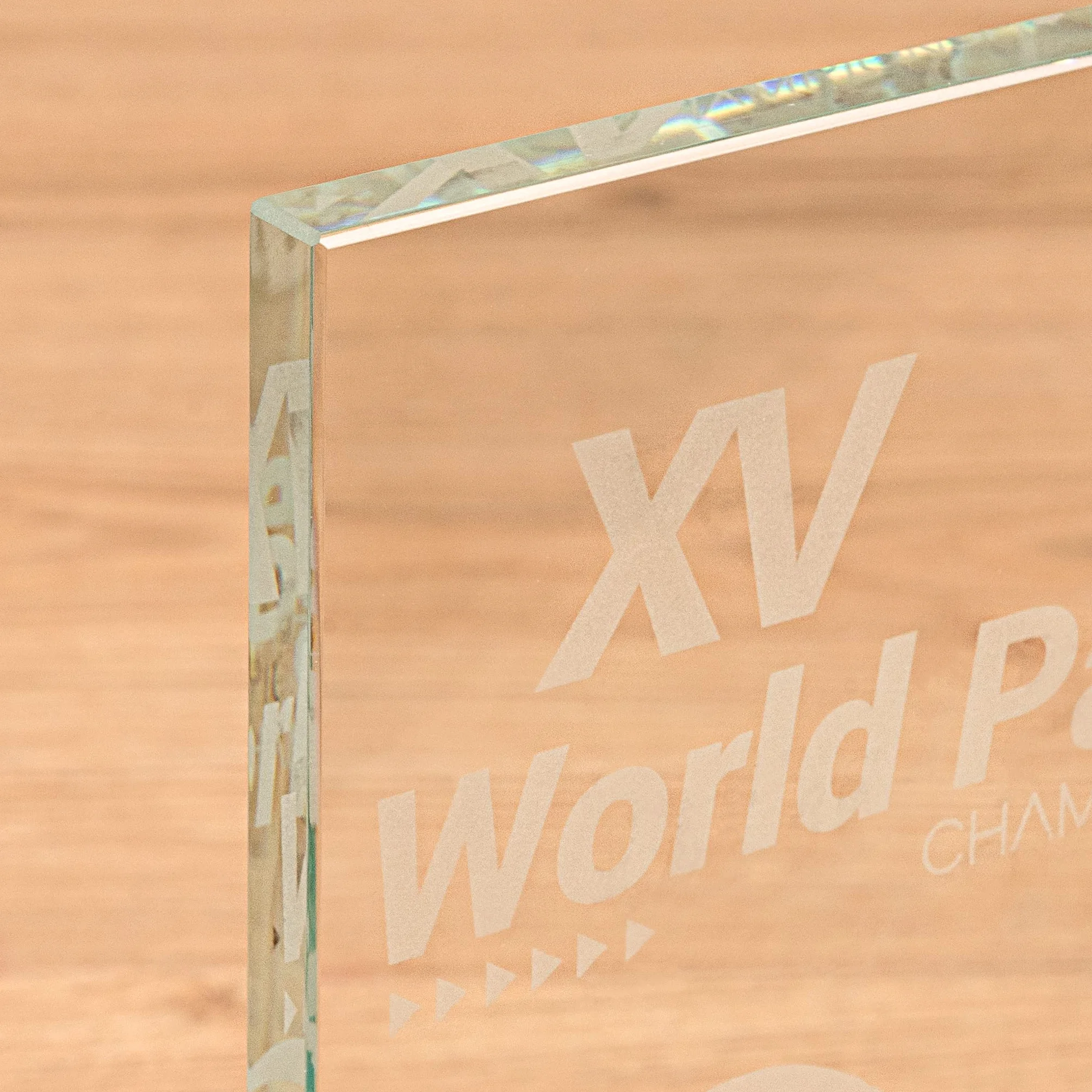 Wanapix | Trofeo Personalizzato in Vetro | Incisione Laser | Astuccio Incluso | Premio/Trofeo/Ricordo | Rettangolare 12x19 cm