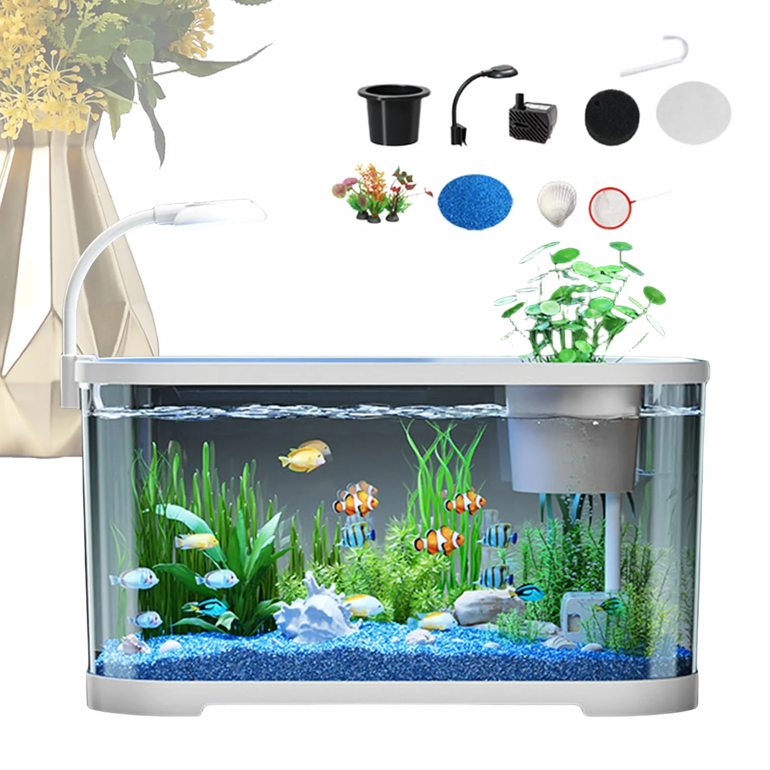 Kit Per Principianti Di Acquari ABS Decorazioni Per Tartarughe Terrestri Rane