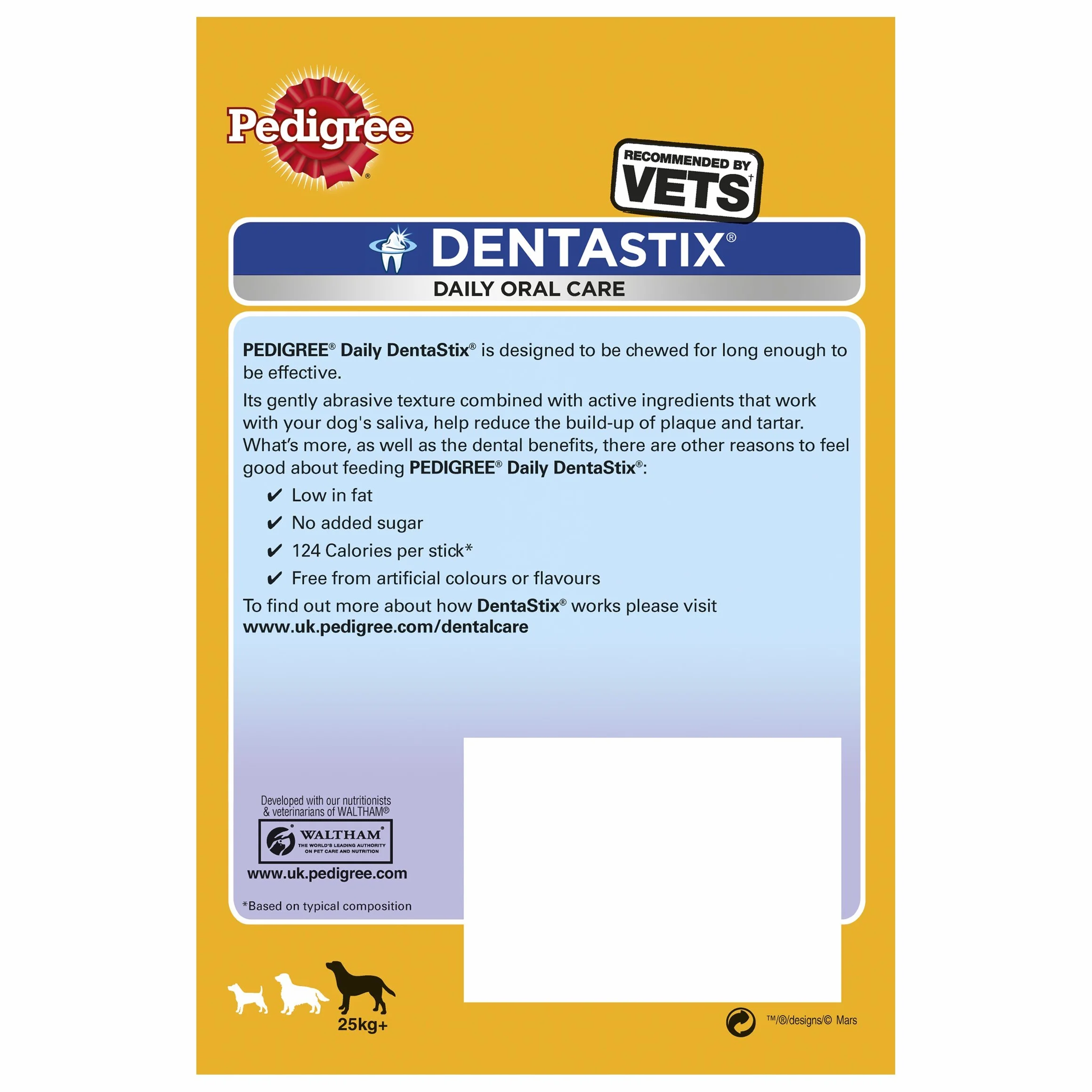 Pedigree Dentastix Daily Oral Care Dental Chews Cane Grande 56 Bastoncini 8 x 270g