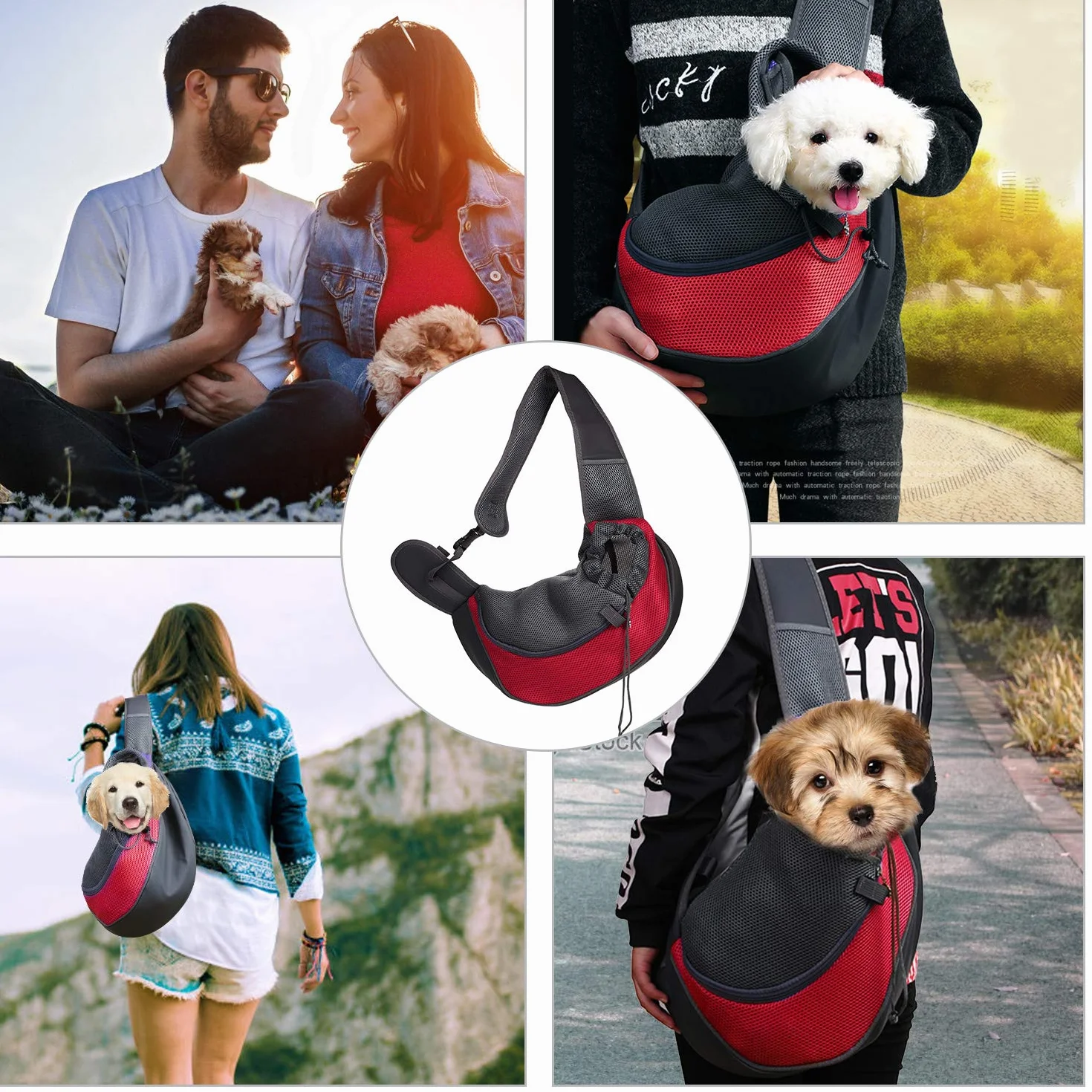 Borsa da Viaggio per Cani Trasportino Tote Spalla Zaino per Piccola Animale Domestico Gatto Cucciolo 2.5kg