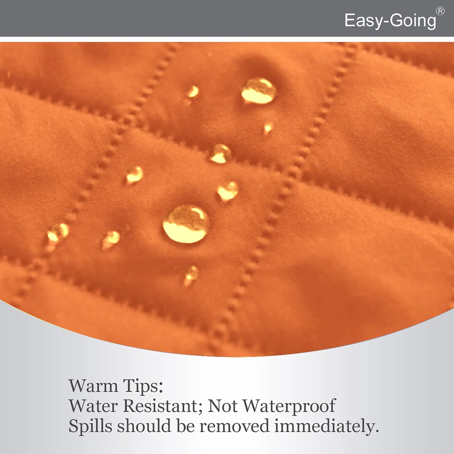 Easy-Going Copridivano reversibile, impermeabile, con cinghie elastiche, per animali domestici, bambini, cani, gatti (divanetto, arancione/nero)