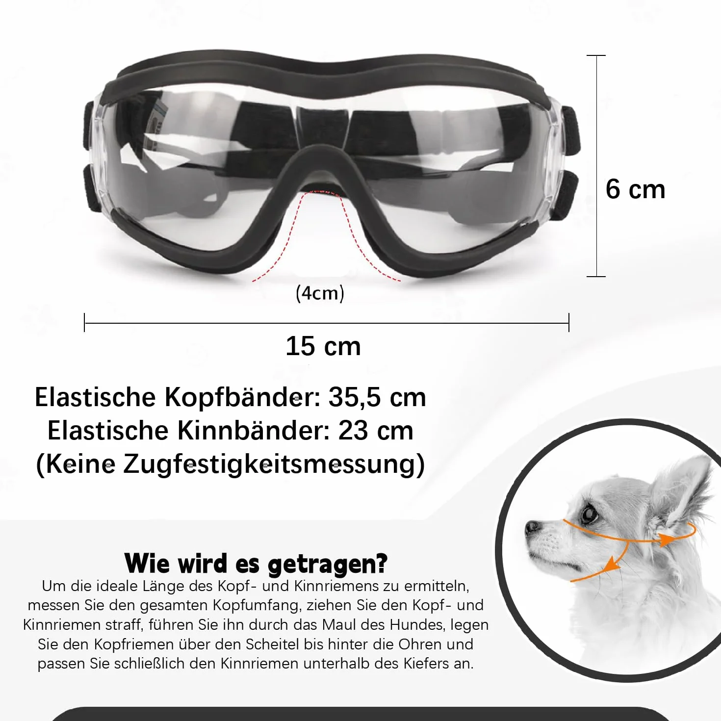 occhiali da sole per cani, occhiali protettivi per cani di taglia grande, occhiali da sole con protezione UV, occhiali da sole regolabili per cani, occhiali protettivi per cani di taglia