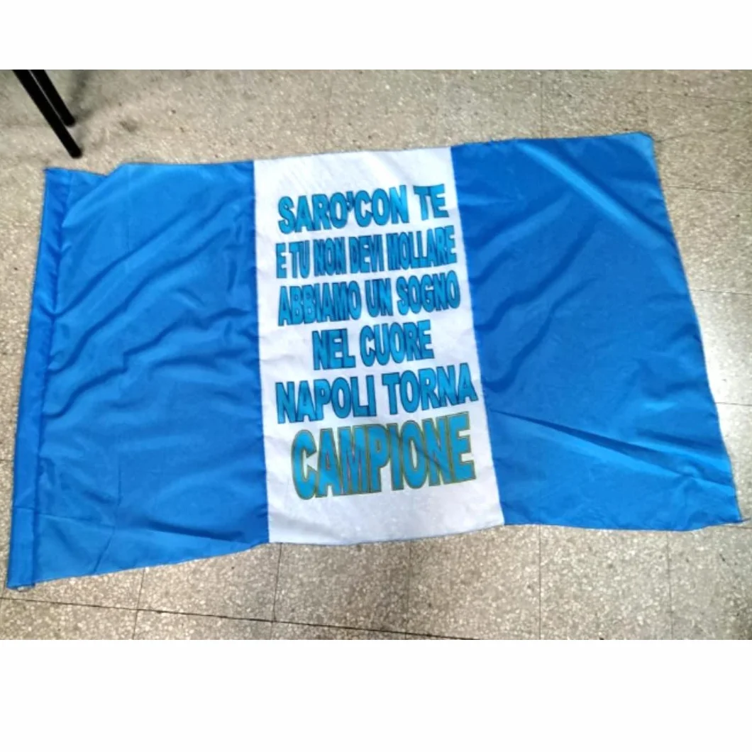 NARAMAKI Bandiera del Napoli 90x150 con Passante per Asta