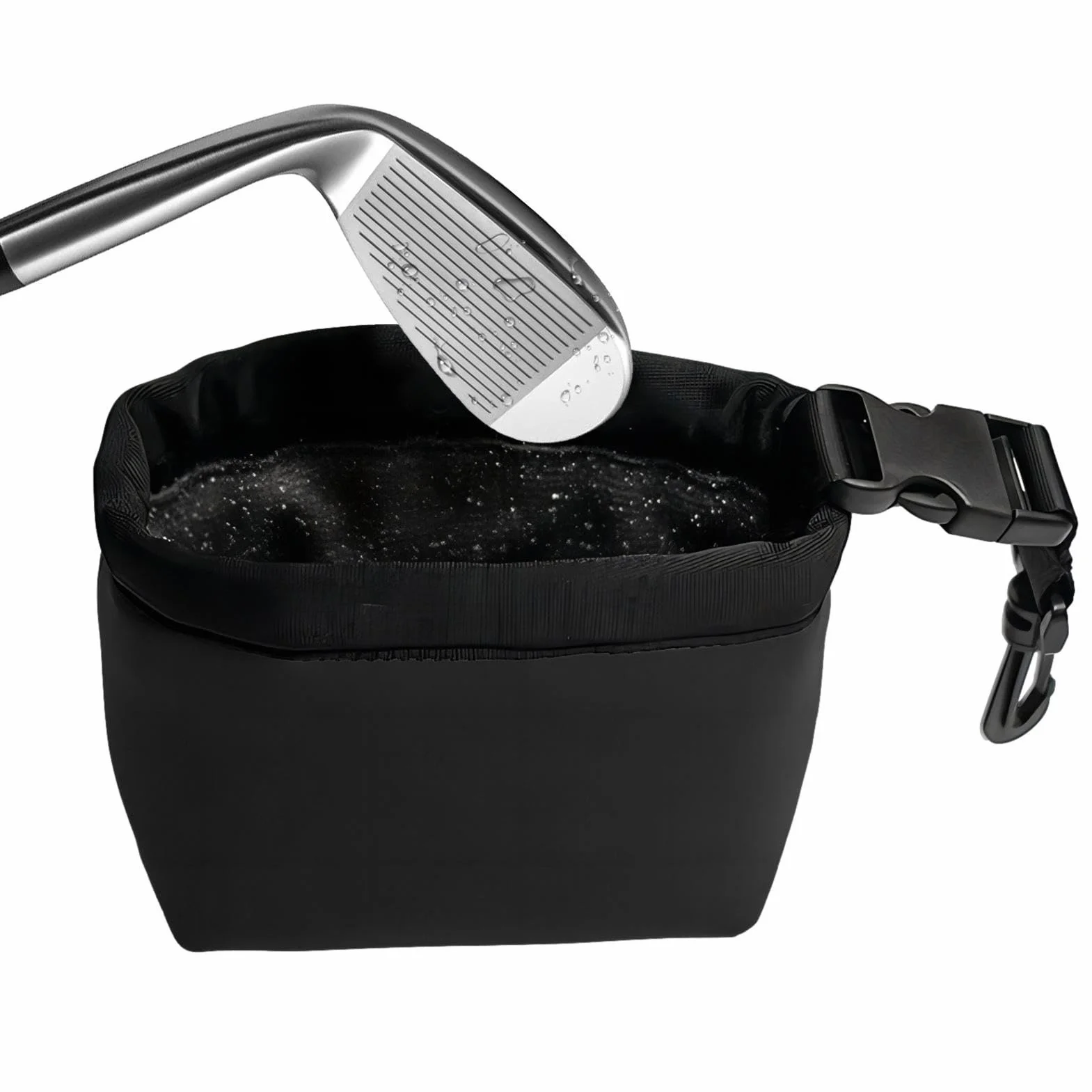 Sacca Per La Pulizia Delle Mazze Da Golf, Staccabile Portatile Multifunzionale, Nero