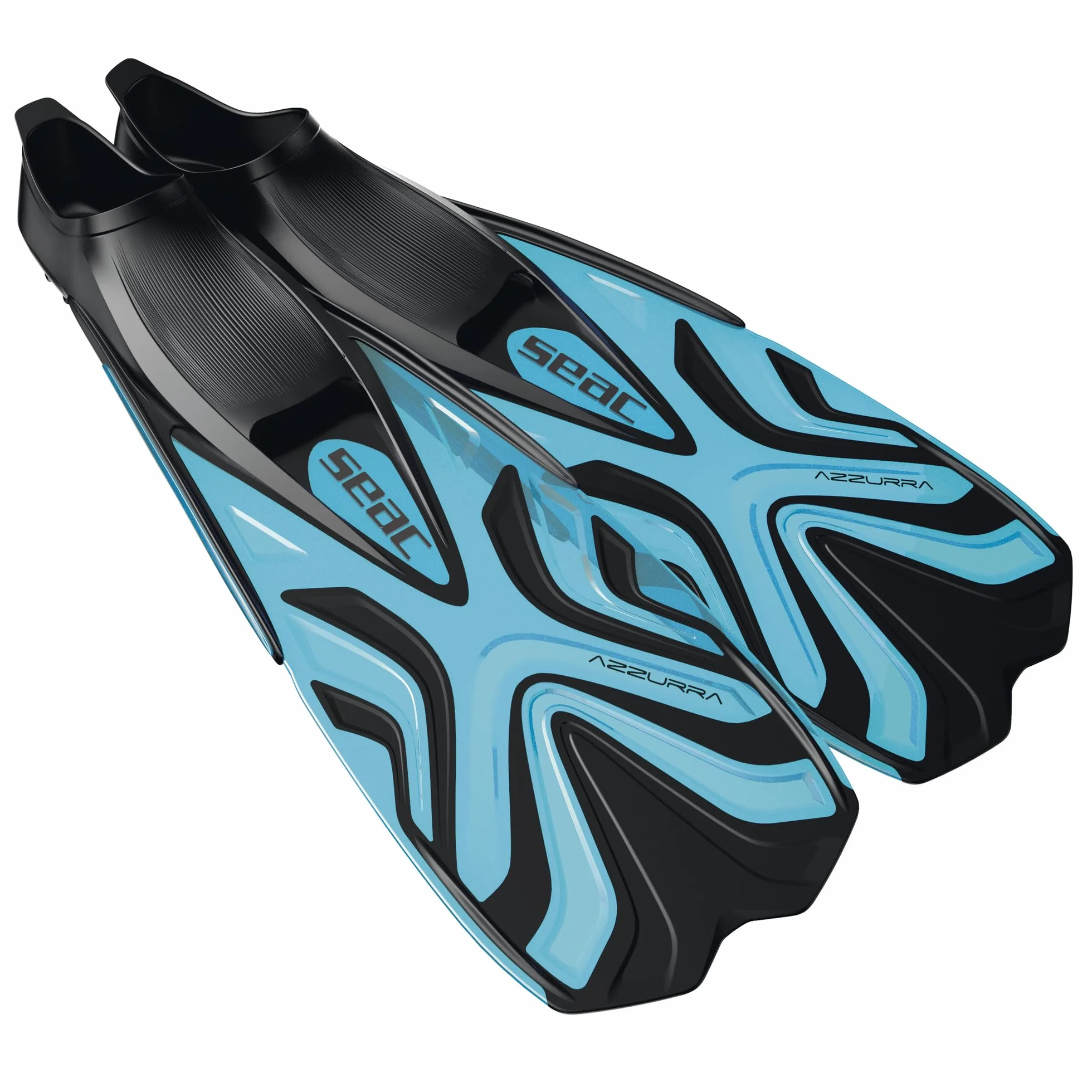 Seac Azzurra Pinne da Snorkeling Scarpetta Chiusa Gomma