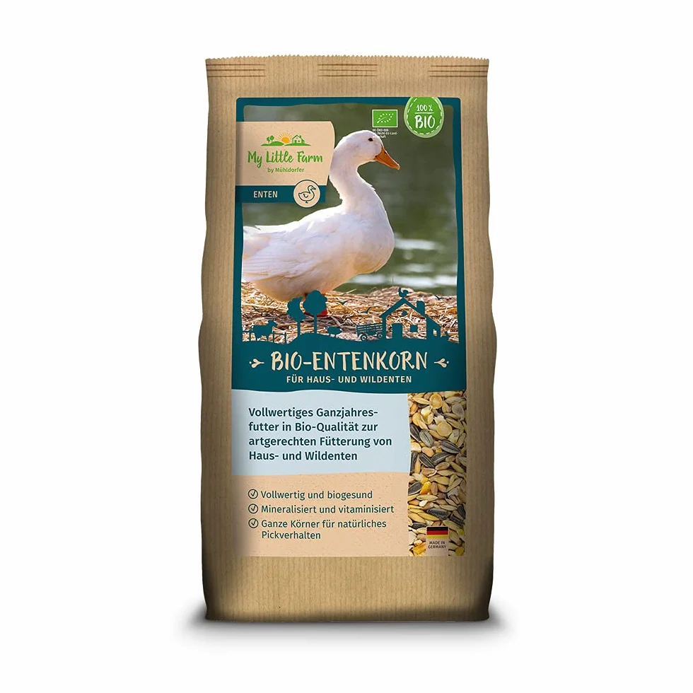 My Little Farm - Anatroccolo biologico, 2 kg, per tutte le stagioni, mineralizzato e vitaminizzato, mangime completo di qualità biologica