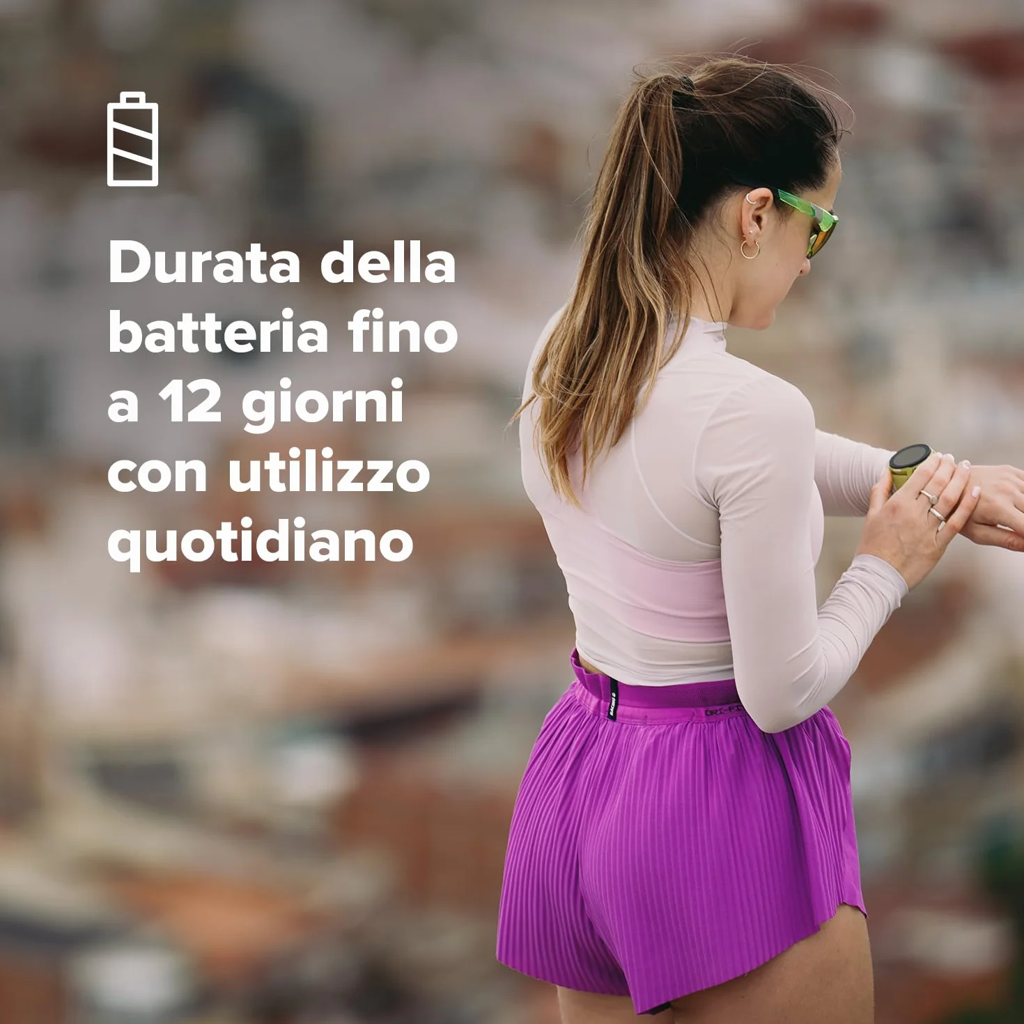 SUUNTO RUN Orologio Sportivo da Corsa, 1,32" AMOLED Touchscreen, Tracker Attività, Smartwatch per Running, GPS Dual Band, Monitoraggio della Frequenza Cardiaca/Sonno, 12 Giorni di Autonomia, Musica