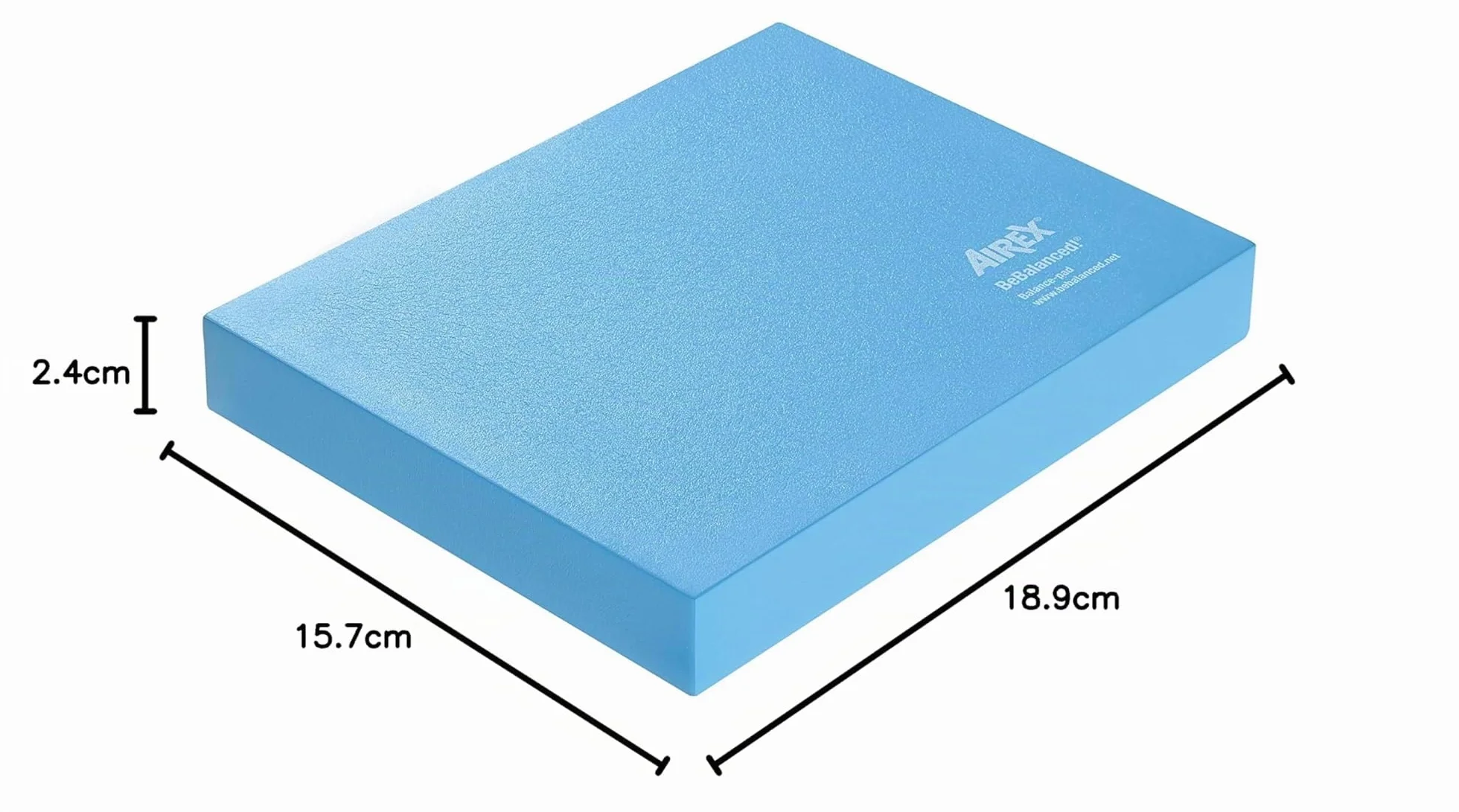 Airex Balance-Pad - Tappetino per allenamento, 48 x 40 x 6 cm, Colore: Blu
