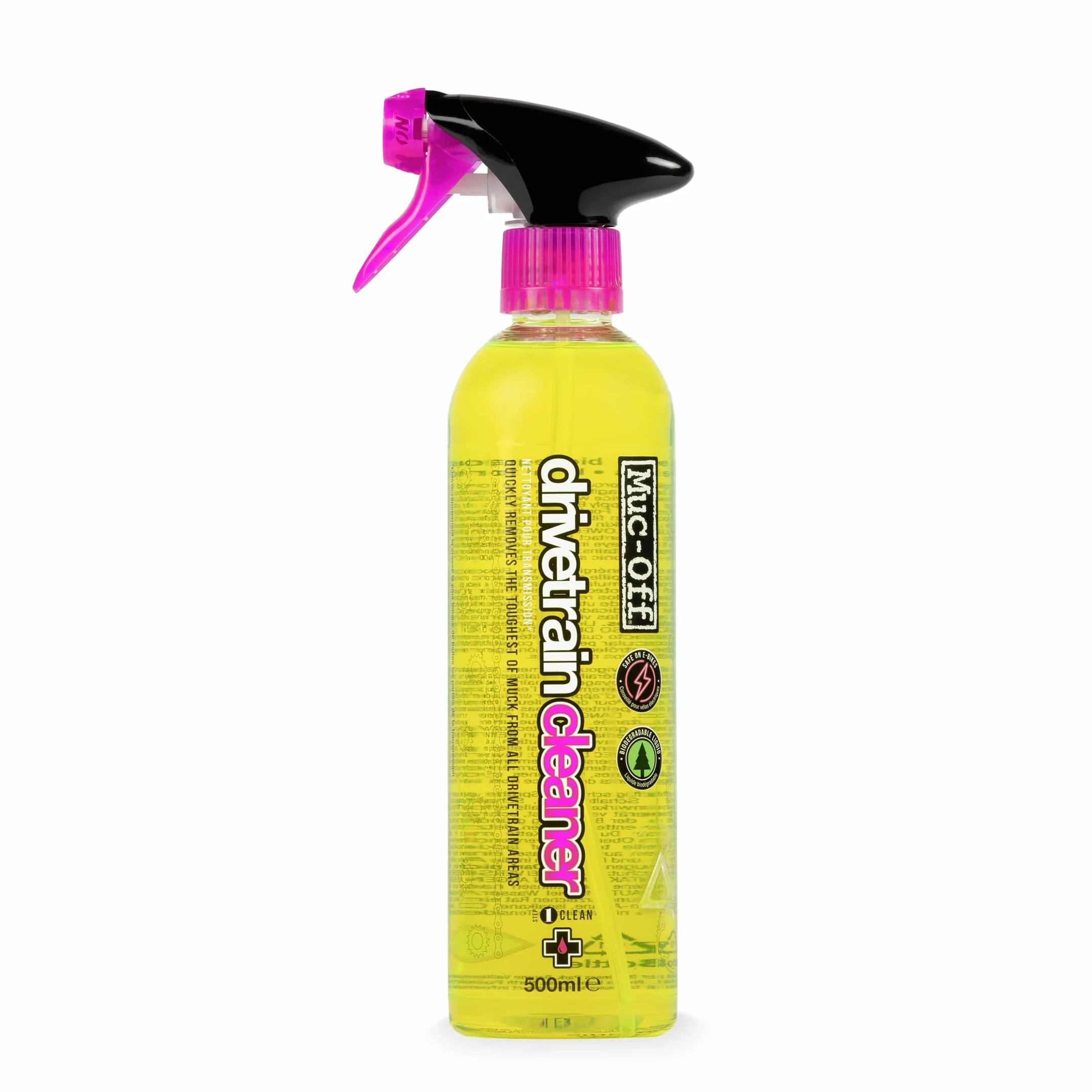 Muc-Off Bio Drivetrain Cleaner, 500 ml - Spray Pulisci Catena Bici e Sgrassatore Catena Bici - Efficace e Biodegradabile - Per la Pulizia Catena Bici di Ogni Tipo