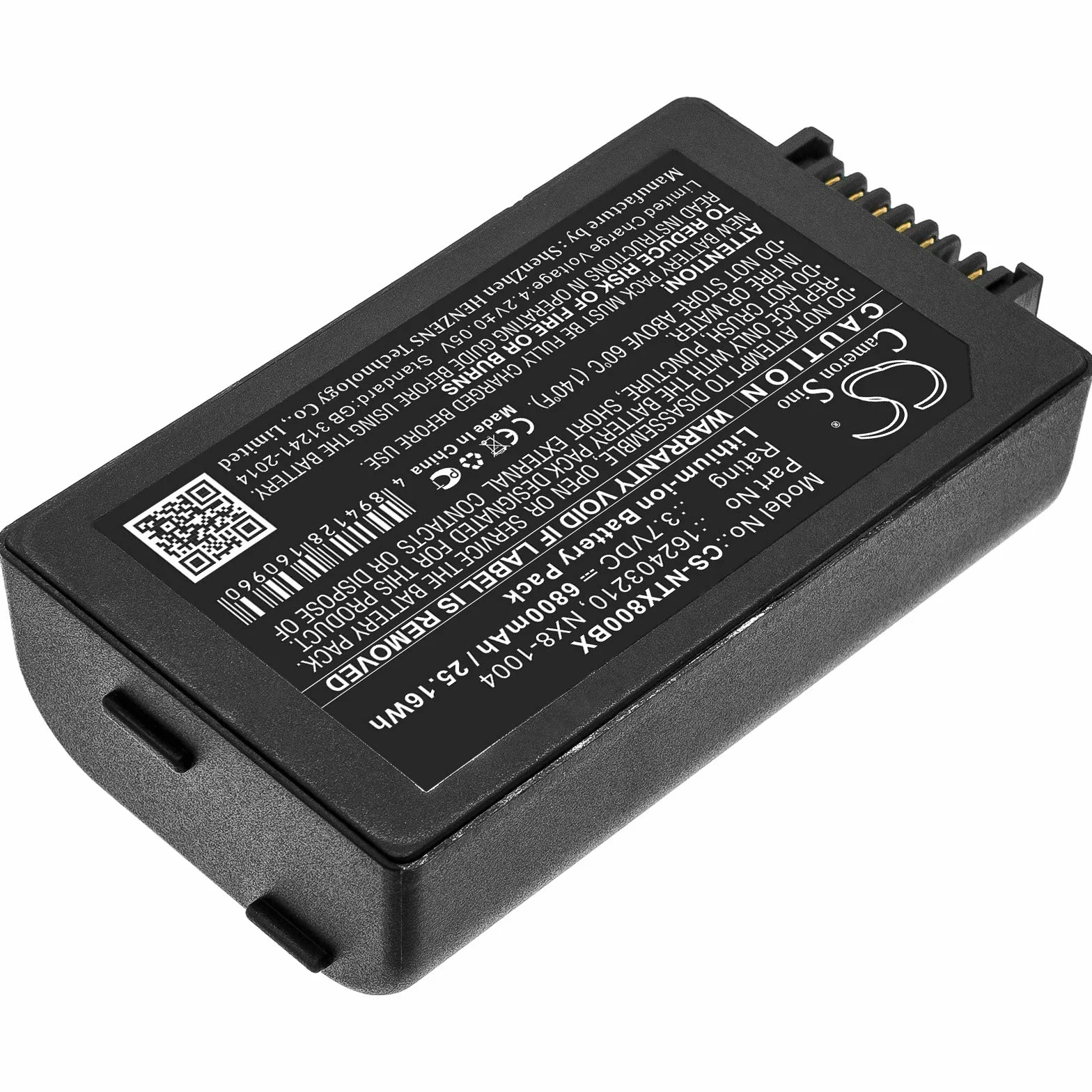 TECHTEK batteria sostituisce 162403210, per BAT-G2-003, per BP14-001200, per NX8-1004 compatibile con [HANDHELD] Nautiz X8