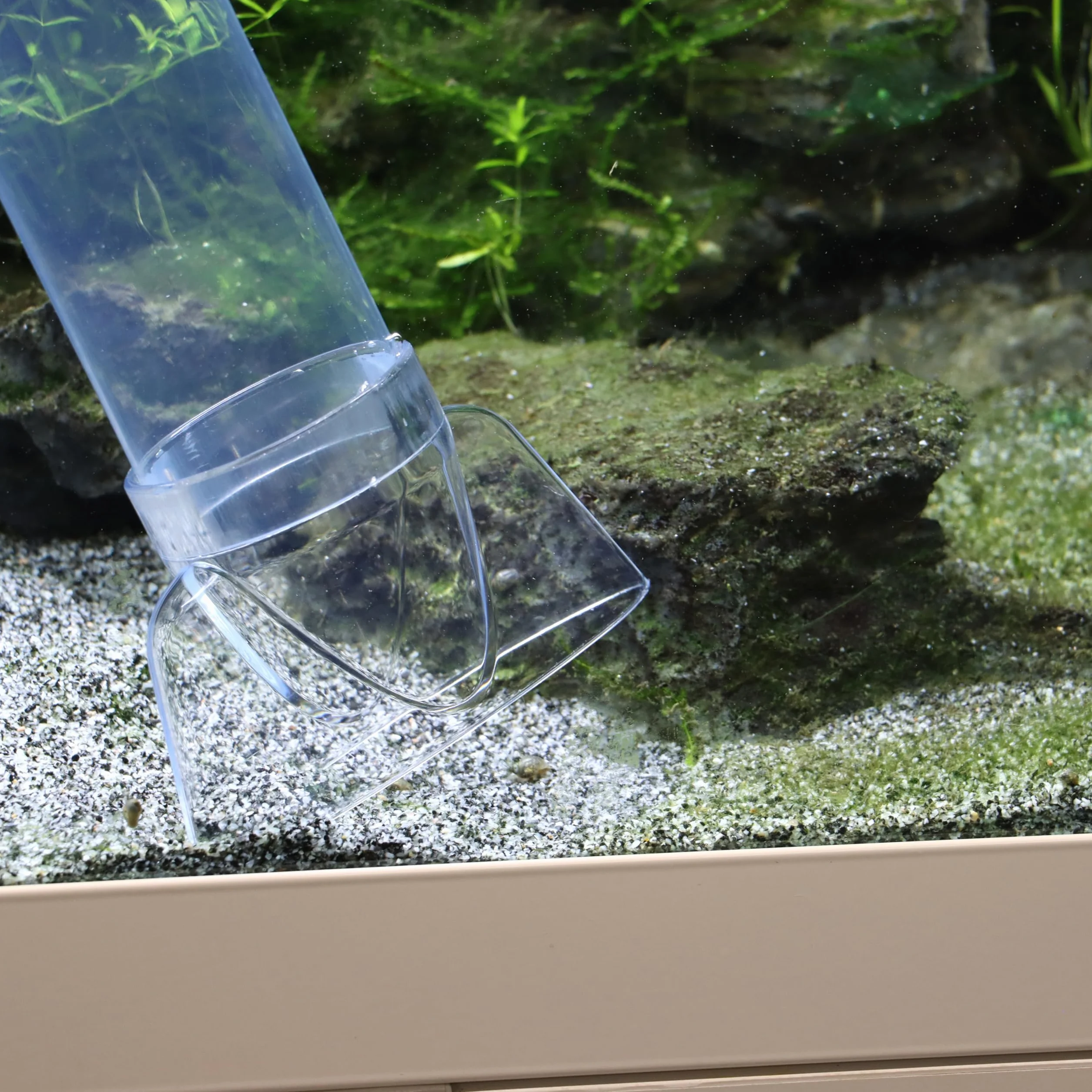 Amtra Sifone aspirarifiuti per pulizia acquario autoinnescante, Kit di Pulizia Acquario, Campana 30 CM
