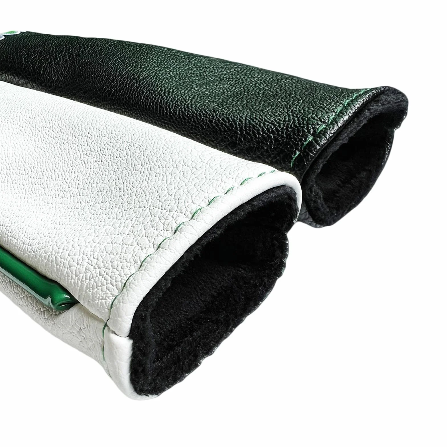 Oshhni Golf Alignment Rod Cover Case Holder 2 Sticks Headcover Golf Training Aid Bianco