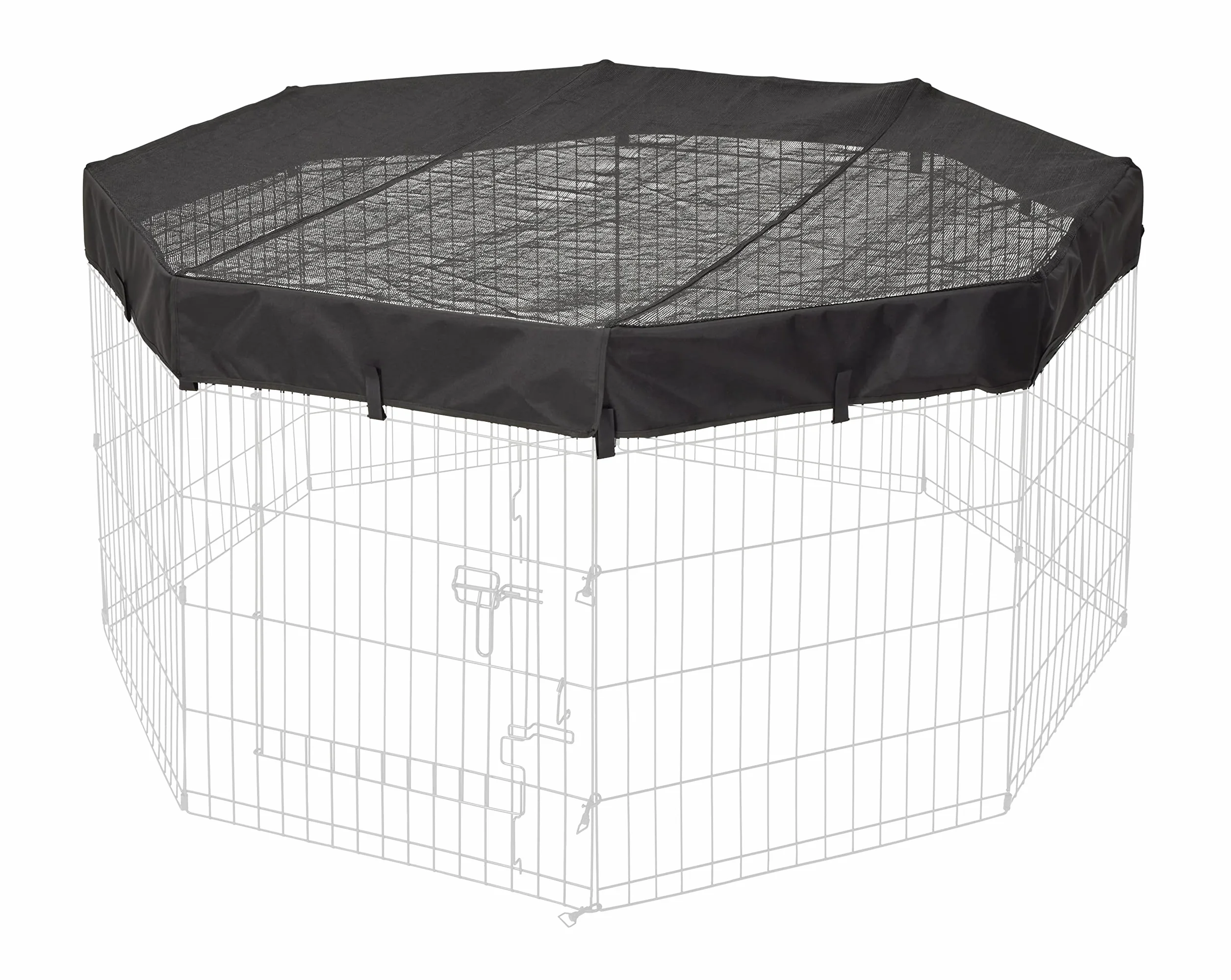 MidWest Homes for Pets Penna ottagonale per esercizi, in tessuto a rete, con protezione solare sulla parte superiore del cane, adatta a tutte le penne per esercizi New World, da utilizzare quando la