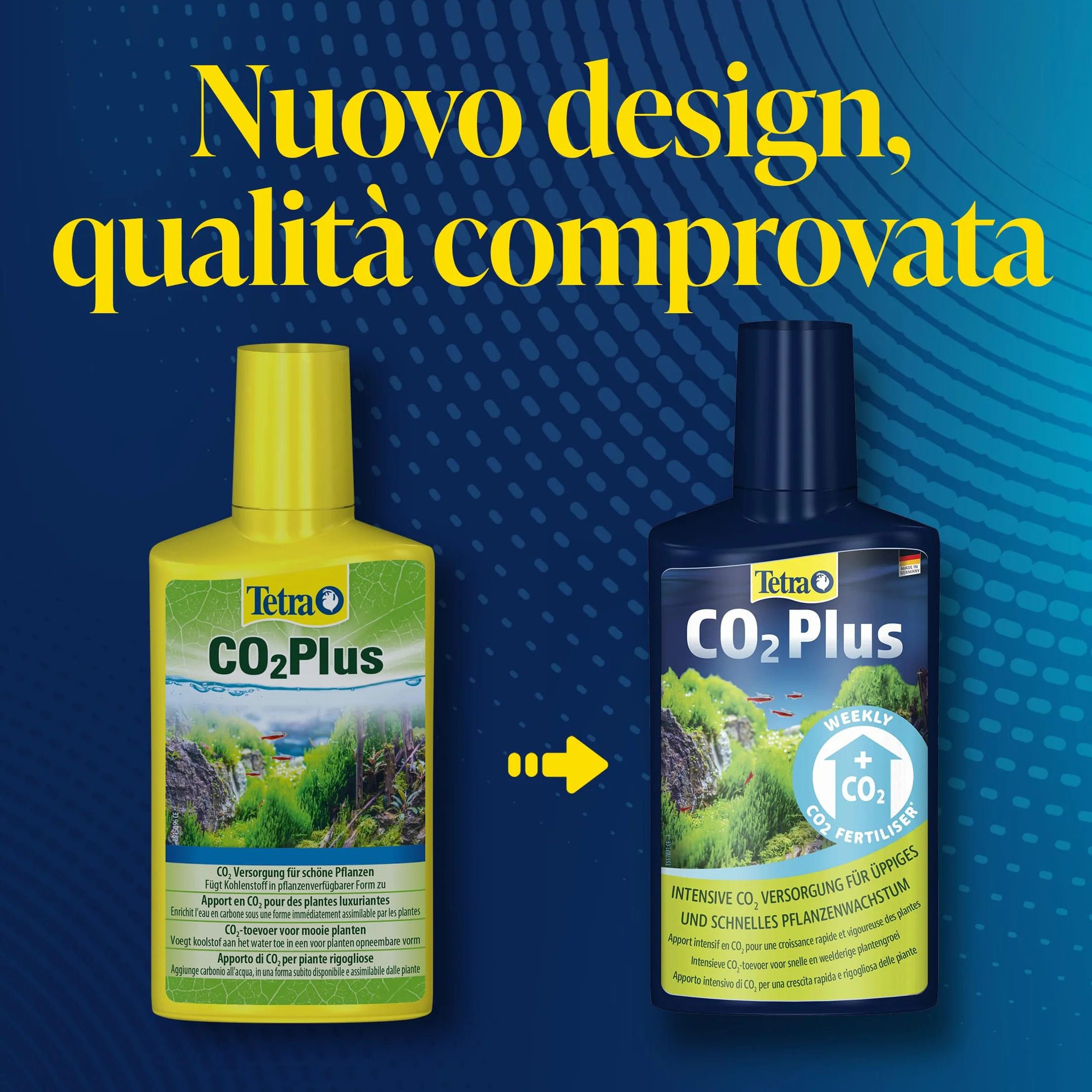 Tetra CO2 Plus - Fertilizzante liquido a base di carbonio per piante d'acquario rigogliose, flacone da 250 ml