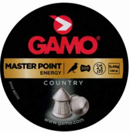 Gamo PIOMBINI Master Point Cal. 4,5mm .177 0,49g Libera Vendita