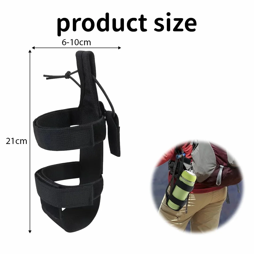 JEYORZY Borsa Porta Borraccia Molle Tattica Militare, Portaborraccia Imbottito Regolabile, Adatto per Attività Outdoor, 1 Pezzo