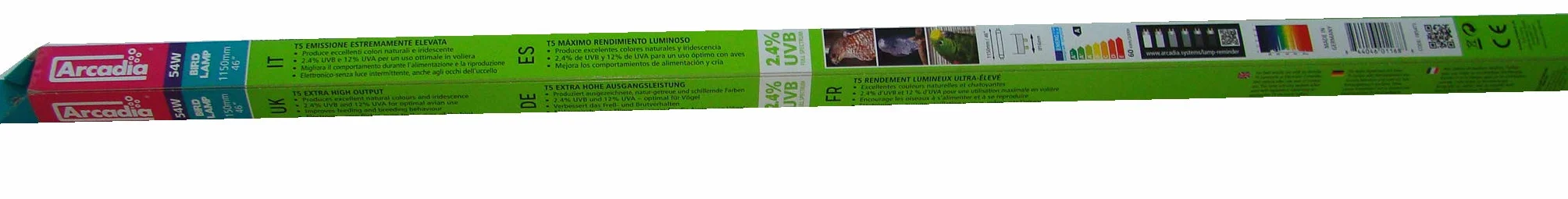 Arcadia Bird Lamp T5 54Watt Tubo di plastica per Uccelli