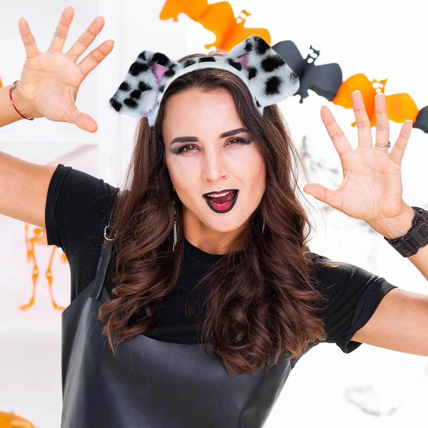 Confezione Da 2 Fasce Per Orecchie Per Cani, Graziose Fasce Per Capelli In Peluche, Copricapo Da Cartone Animato, Accessori Per Prestazioni Per Donne, Accessori Di Abbigliamento