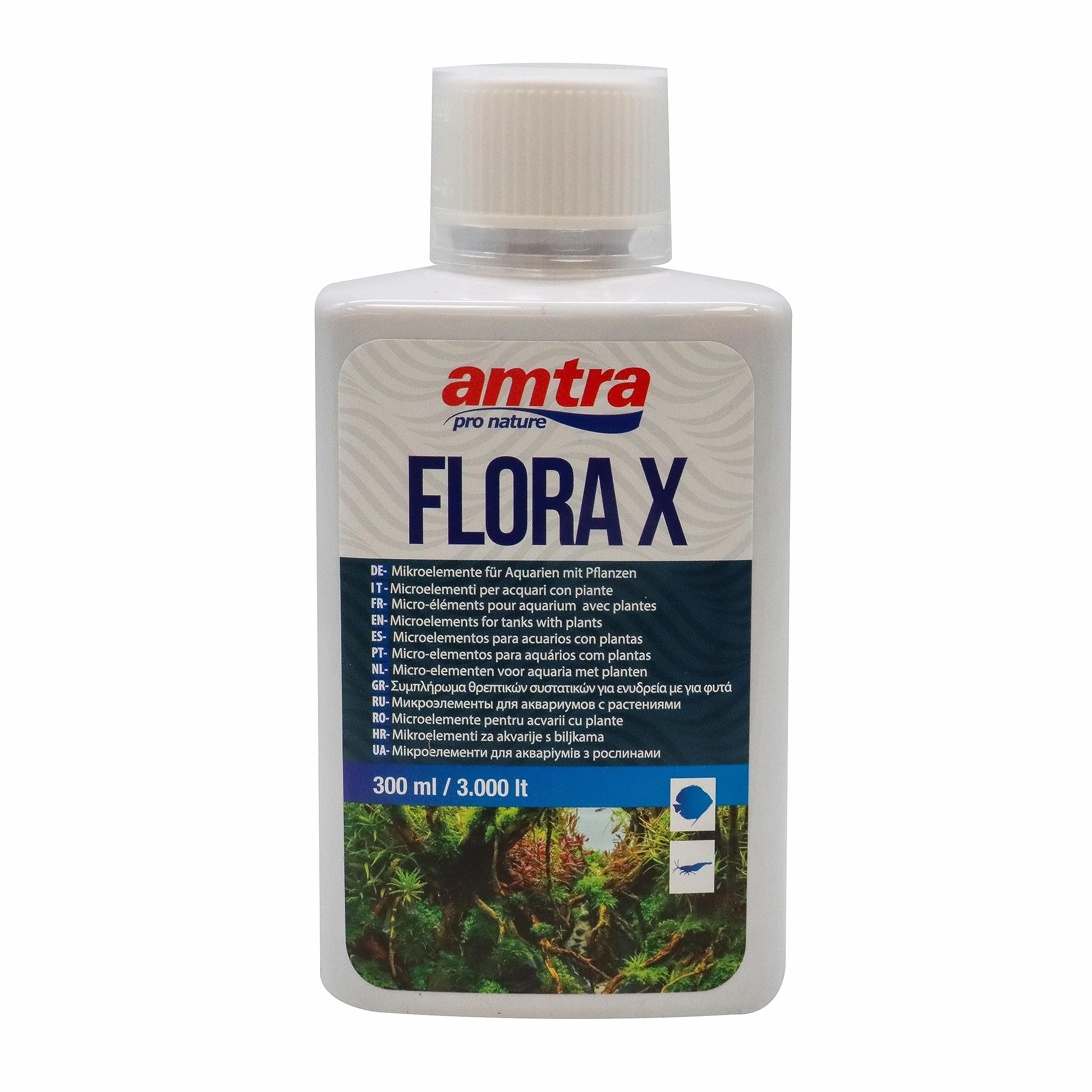 Amtra Flora X Integratore Ferro microelementi acquari Fertilizzante piante 300 ml