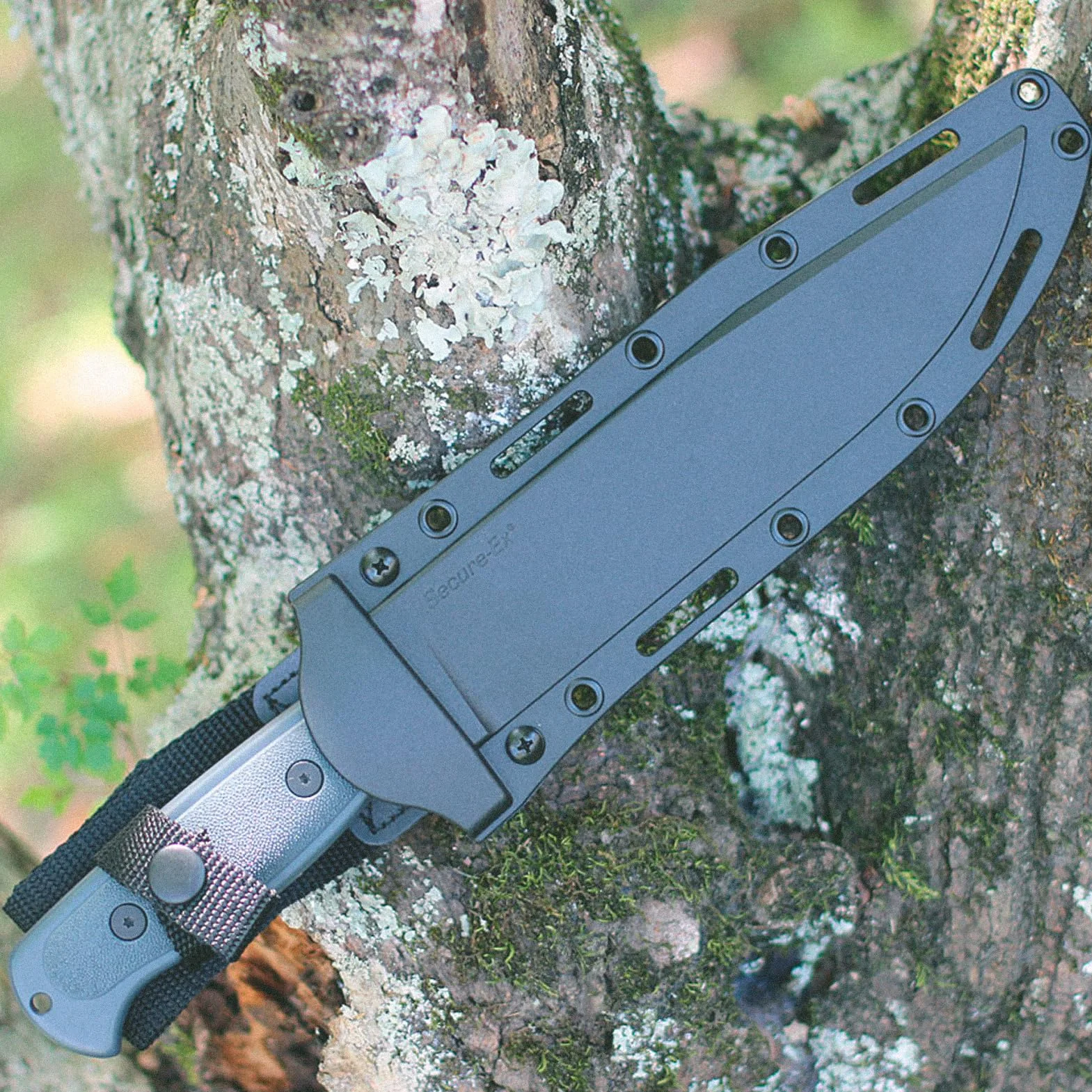 Cold Steel Coltello da esterno in acciaio 36MH Drop Forged Survivalist, lama 2,3 cm, G10, coltello da caccia con fodero per cintura, nero