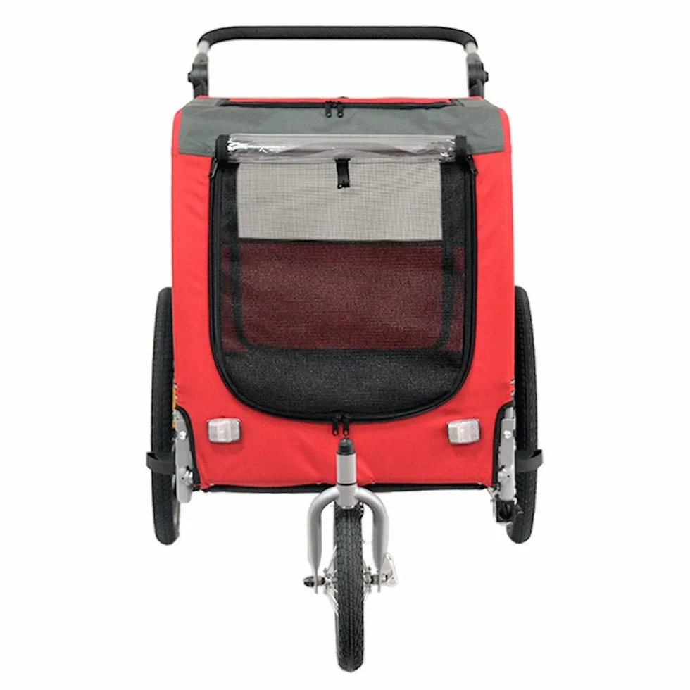 PAPILIOSHOP ZETA: Rimorchio Multifunzionale per Bici, Carrello Passeggino per Trasporto di Cani e Animali, Ideale per Avventure all'Aria Aperta