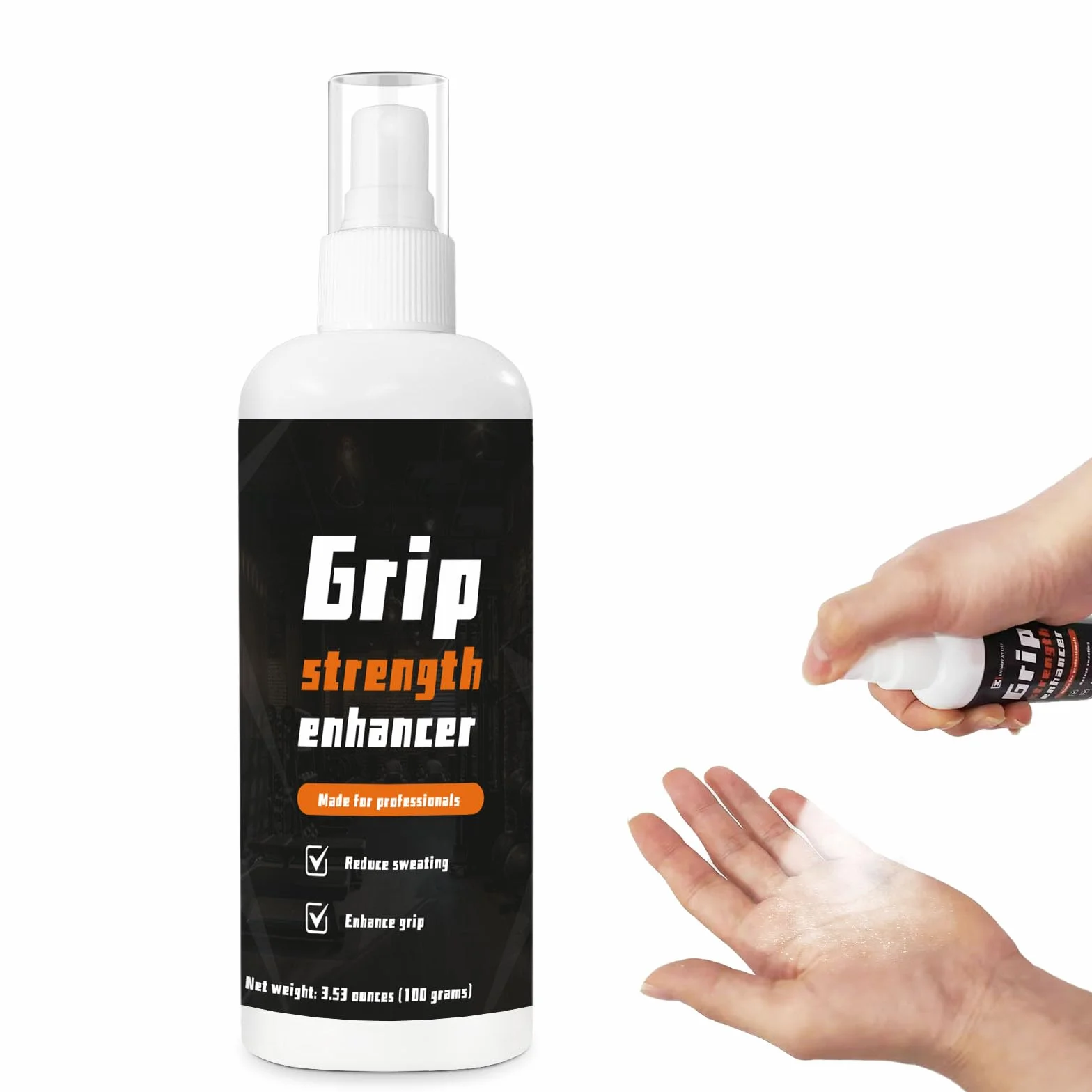Sport Hand Grip Spray 100ml - Aumenta Le Prestazioni, migliora Il Controllo e massimizza la Presa - per Atleti: Tennis, Basket, Baseball, Sollevamento Pesi, Pole Dance, Golf, ECC