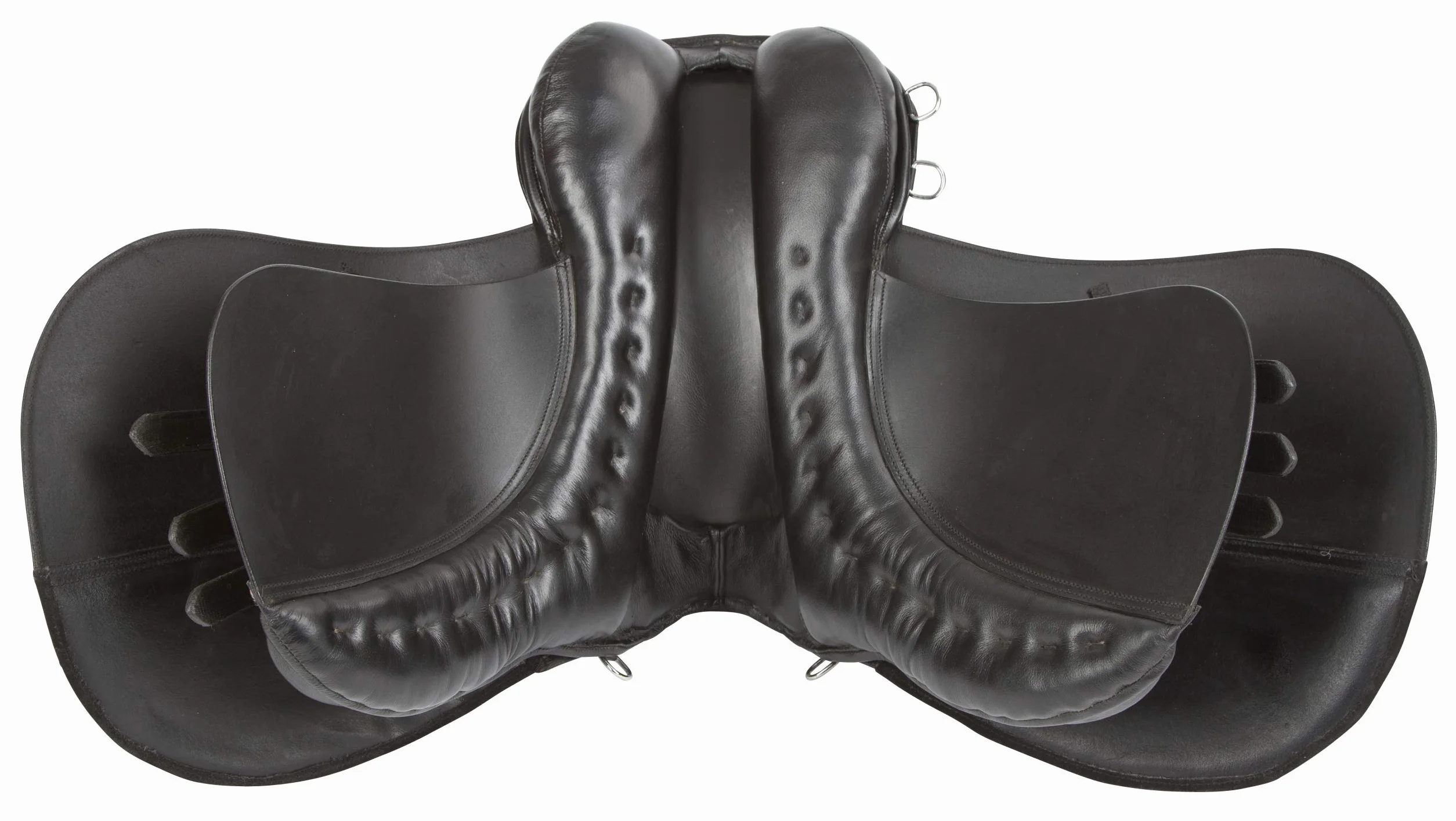 Covalliero Set Sella Haflinger, Nero, 17,5 Pollici, Larghezza Sella 34,5 cm, Lunghezza sottopancia 125 cm, Comodo, buona vestibilità, Include sottosella