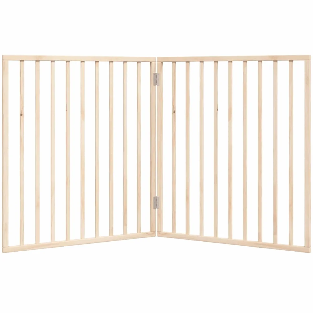 vidaXL Cancelletto per cani pieghevole 160 cm Legno di pioppo 2 pannelli