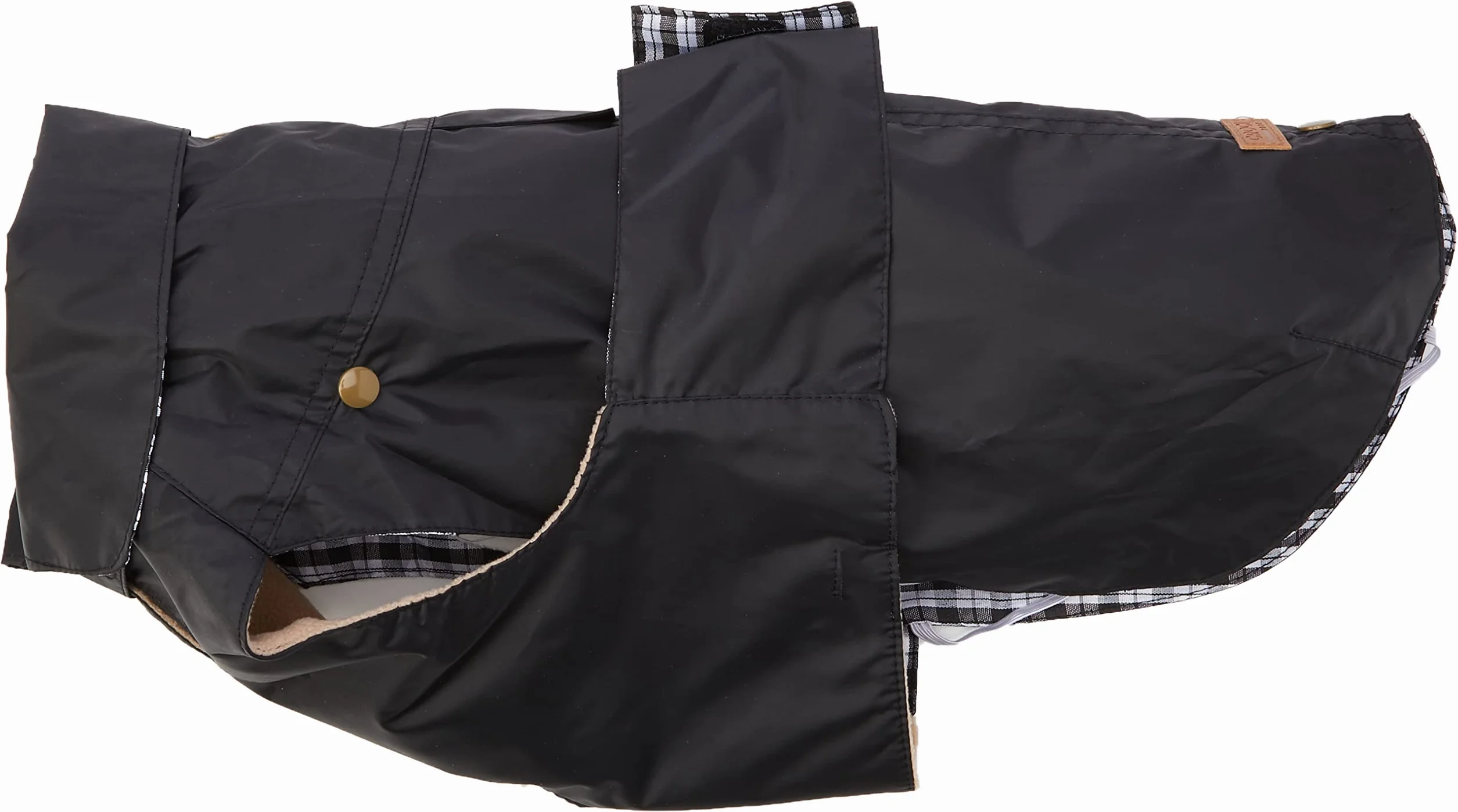 Croci Cappotto Impermeabile per Cani Montreal Nero, Cm 40, Pile Poliestere