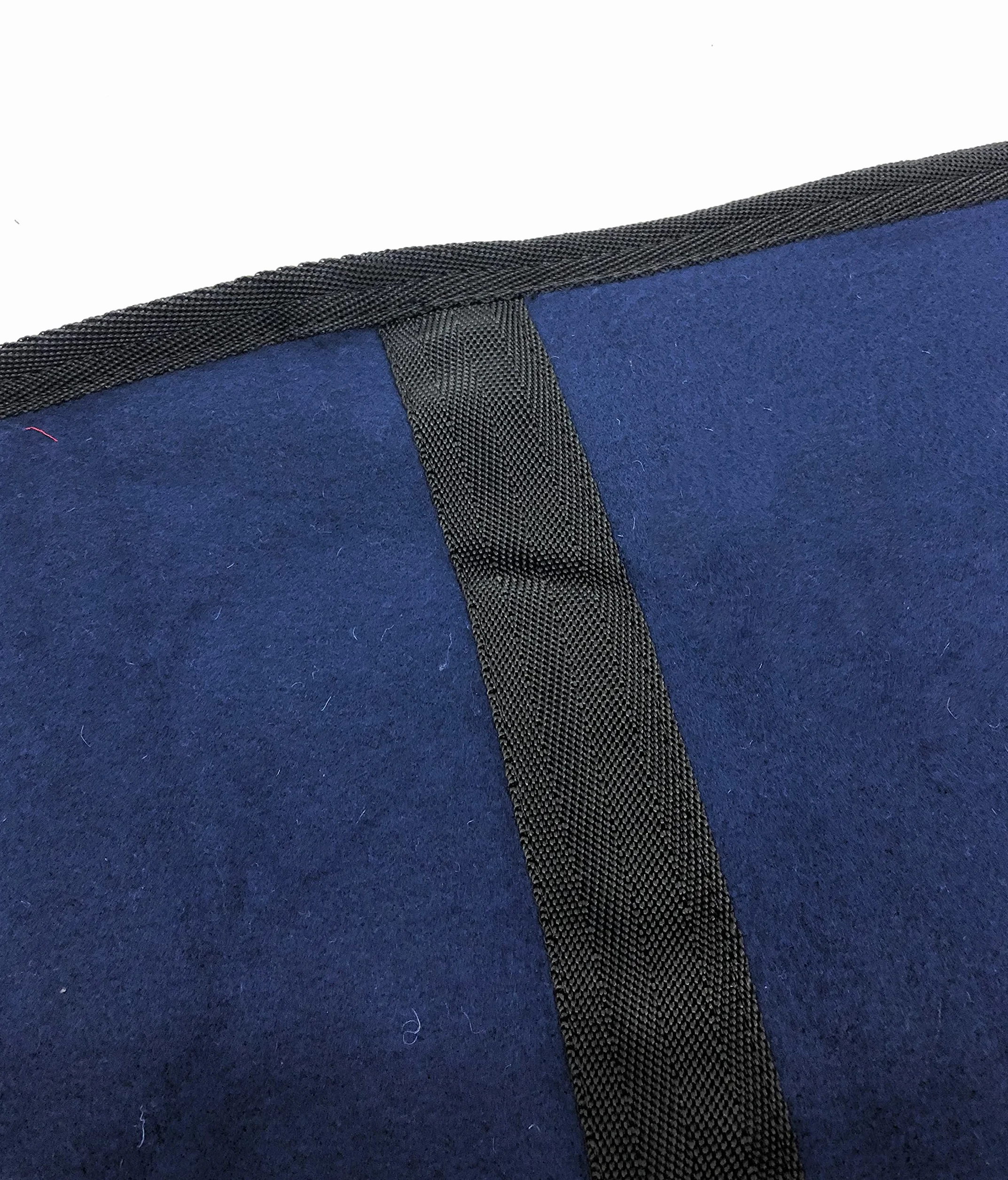 Horses, Coperta per Cavallo in Pile, Modello Basic, Morbida e Comoda, ideale per Trasporto e Dopo Lavoro, Blu 135 cm