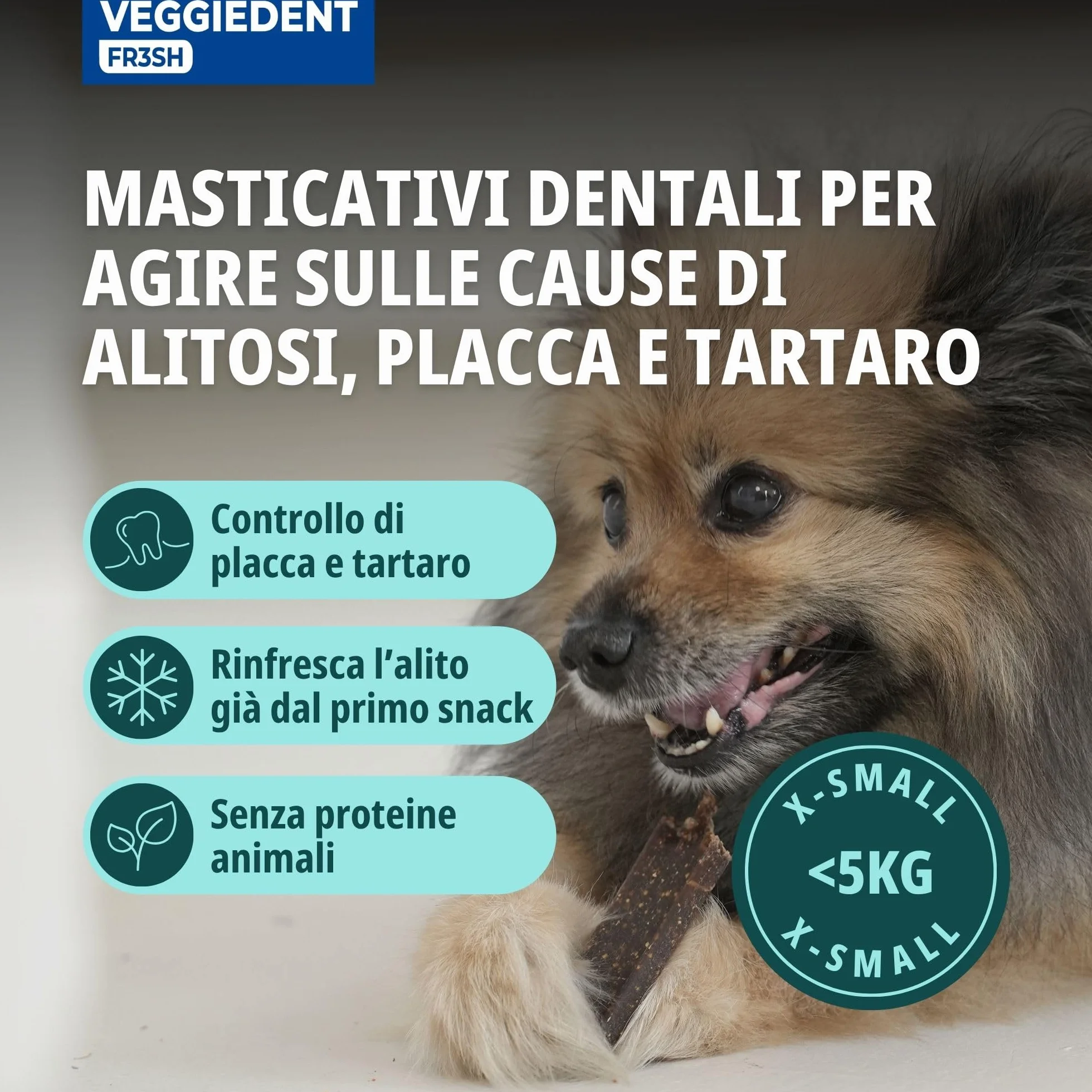 Virbac Veggiedent 15 Strisce XS CN < 5 kg