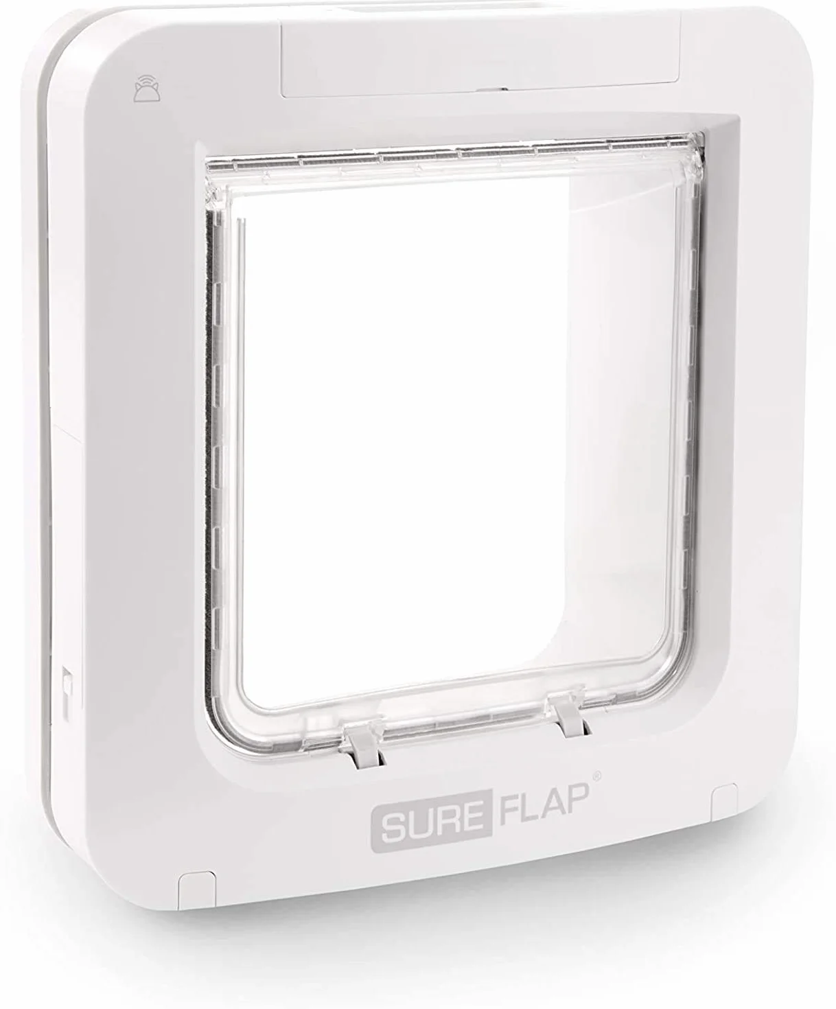 Porta per animali con lettore di microchip SureFlap Sure Petcare Connect Hub, Bianco, 4 batterie C