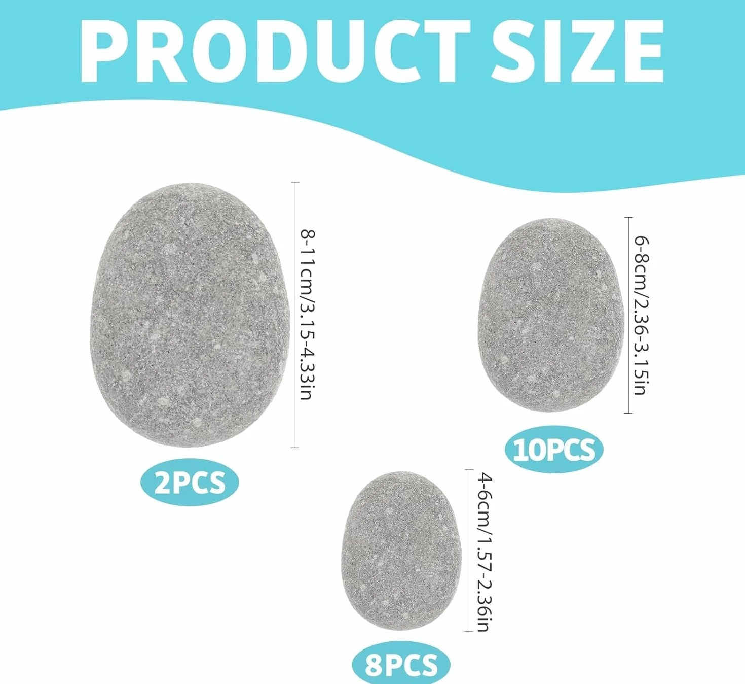 20 Pezzi Sassi da Dipingere 4-11 cm Ciottoli Pietre per Pittura Pietre Piatte per Pittura Rocce Naturali di Disegno pietre Decorative in pietra Naturale Pietre，per Decorative per Acquario e Giardino