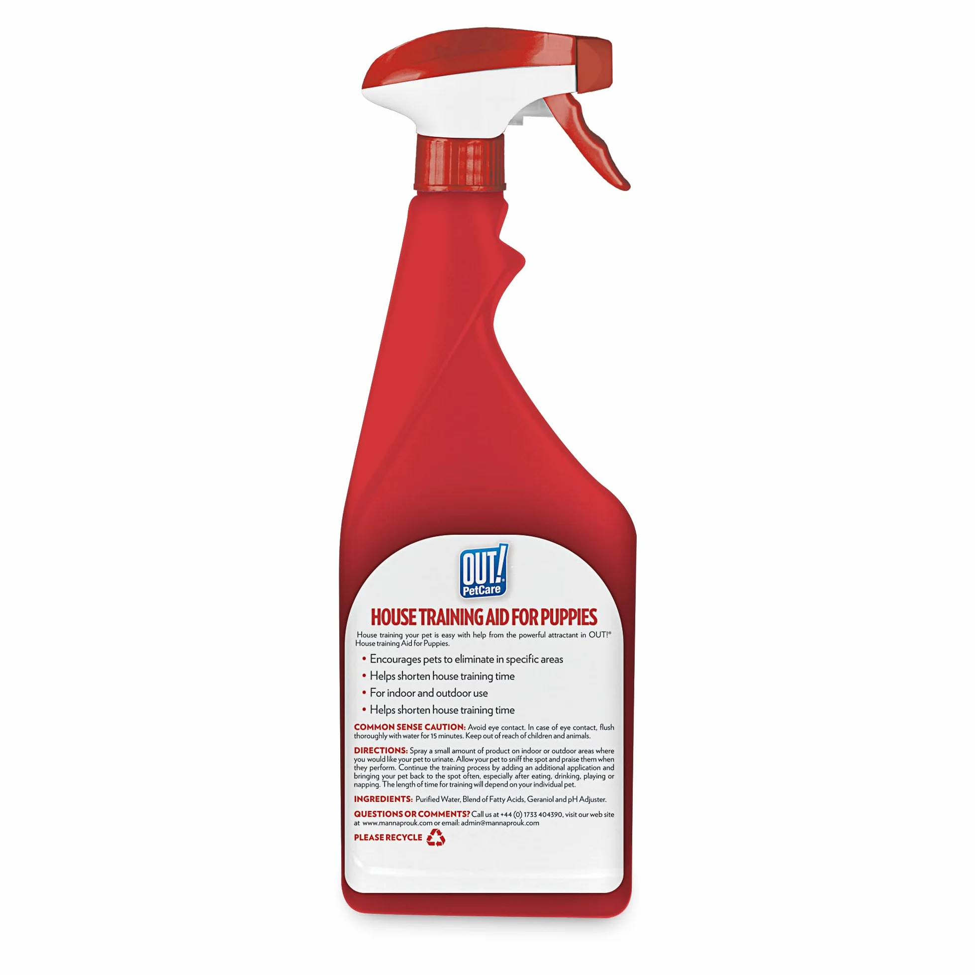 OUT! spray per l'addestramento di cani e cuccioli indoor e outdoor Aiuto alla formazione domestica - 500ml