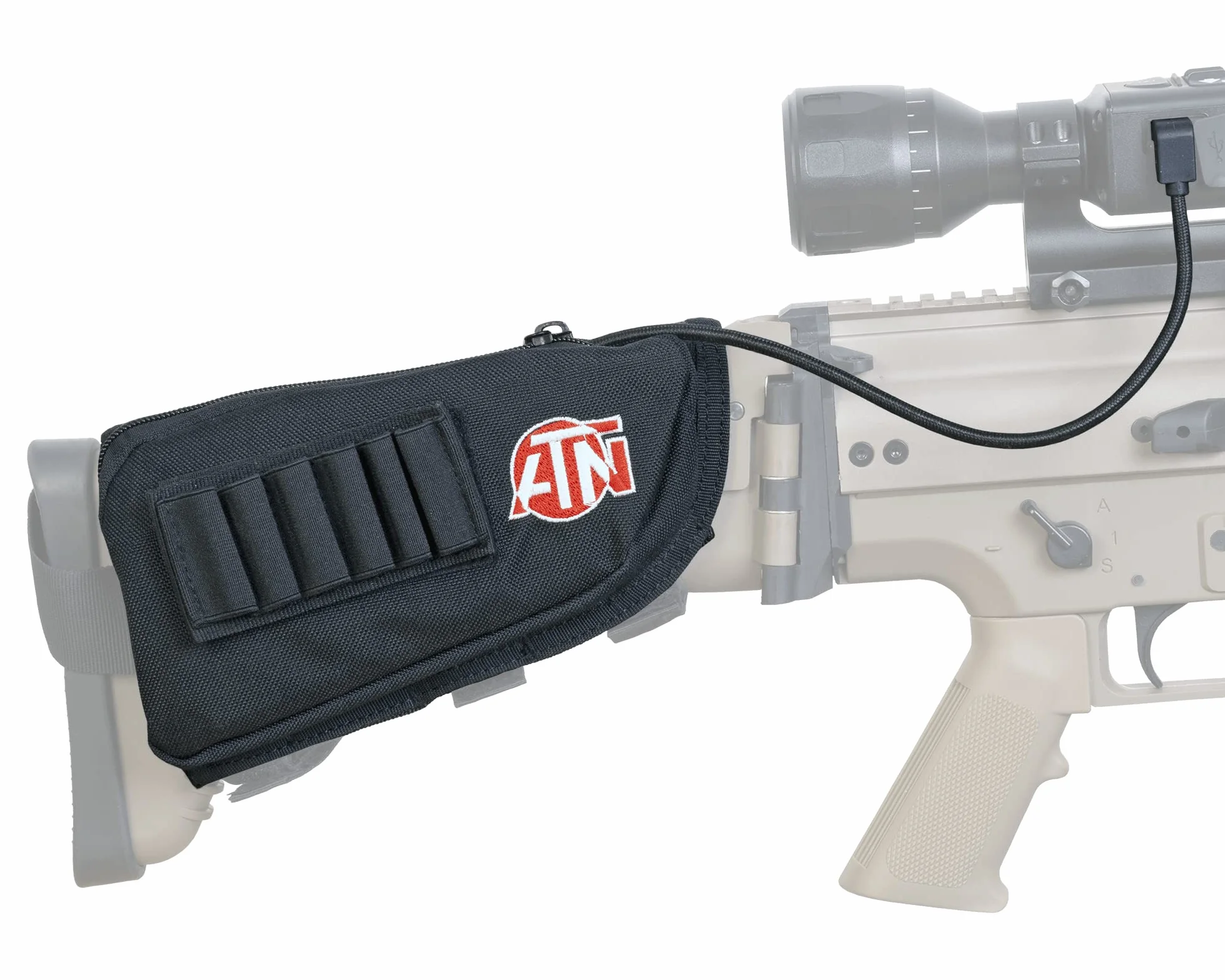 ATN Extended life Battery Pack 20000 mAh with usb cable, cap and Butt stock case