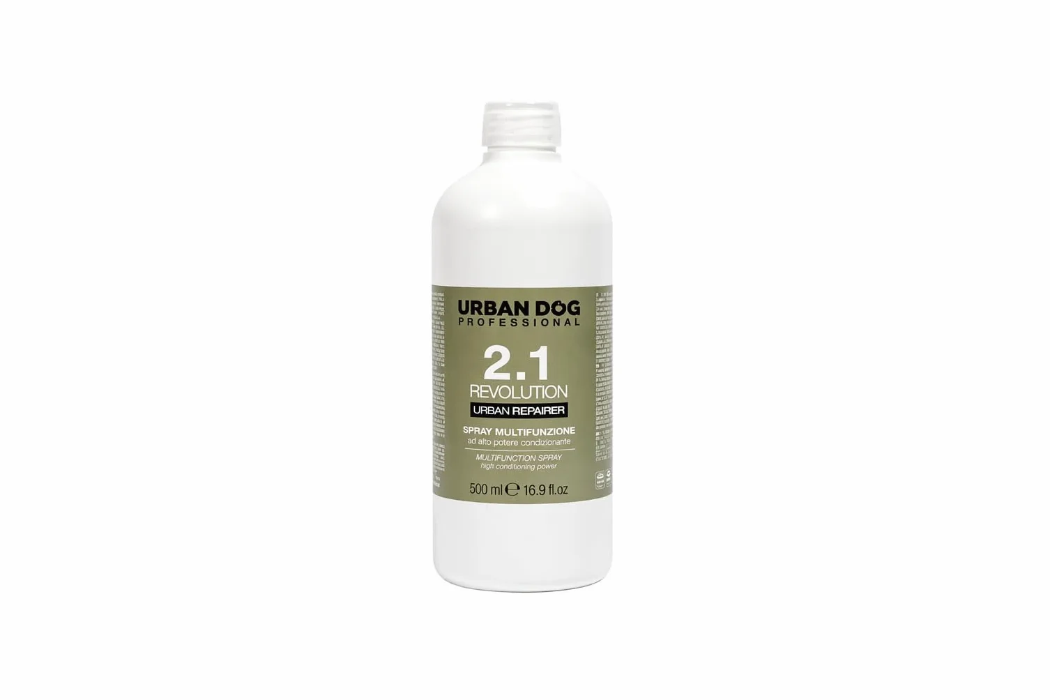 URBAN DOG Spray Sciogli Nodi per Cani Revolution 2.1 500 ml – Districante per Pelo Annodato e Infeltrito, Condizionante Nutriente, Facilita la Spazzolatura, Manto Morbido e Lucente
