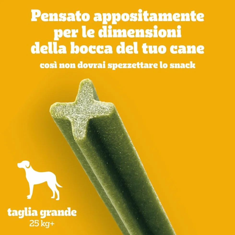 Pedigree Dentastix Fresh 56 Snack per la Igiene Orale (Cane Grande 25 kg+) 154 g 4 Bastoncini - 14 Pacchetti (56 Bastoncini in totale)