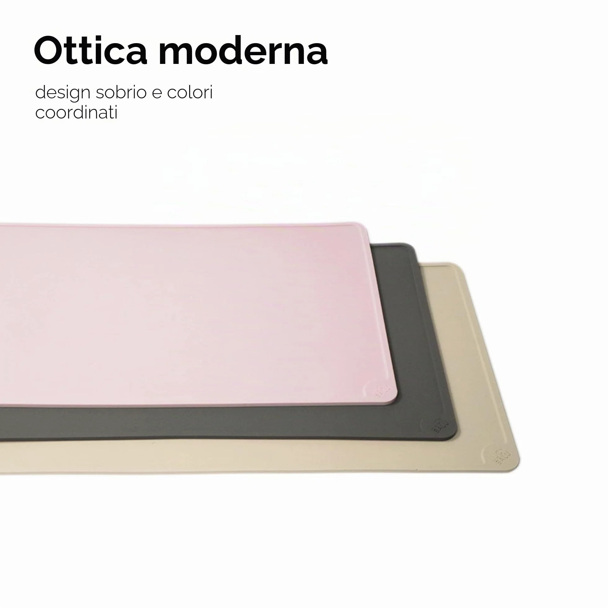 LucyBalu® Square XL Tappetino antiscivolo in silicone I Antracite