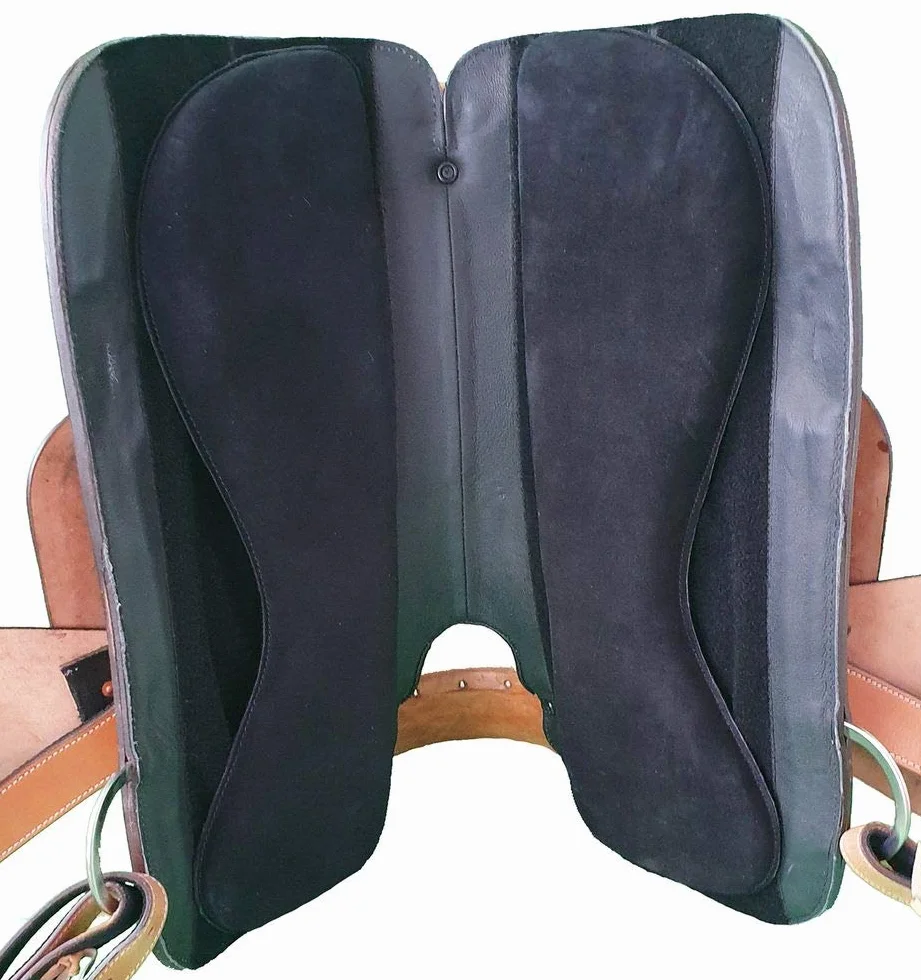 A&M Reitsport Sella western Dakota in pelle di bufalo intercambiabile, dimensioni: 17 pollici