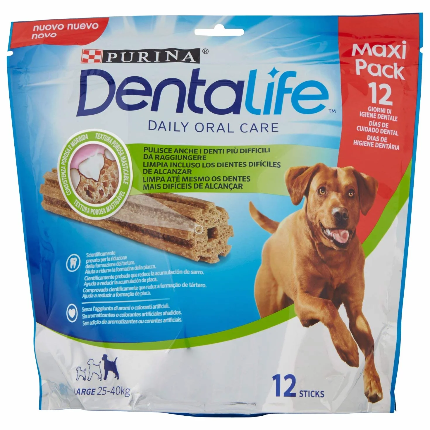PURINA Dentalife Multipack Cane Snack per l'Igiene Orale, Taglia Large, 426 g