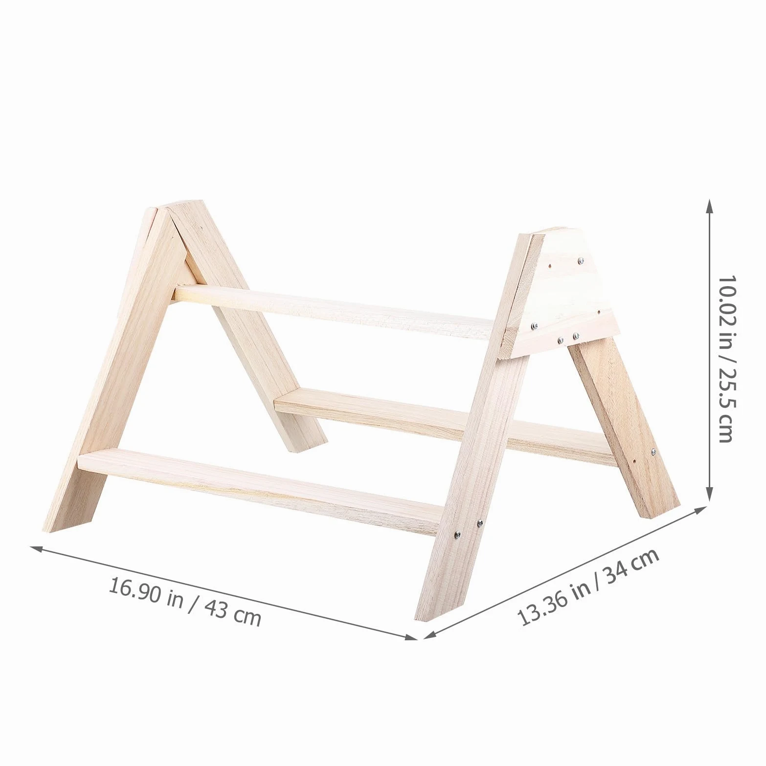 GALPADA Supporto per Galline in Legno Beige Scala Posatoio per Esercizio e Intrattenimento Uccelli da Gabbia Pet