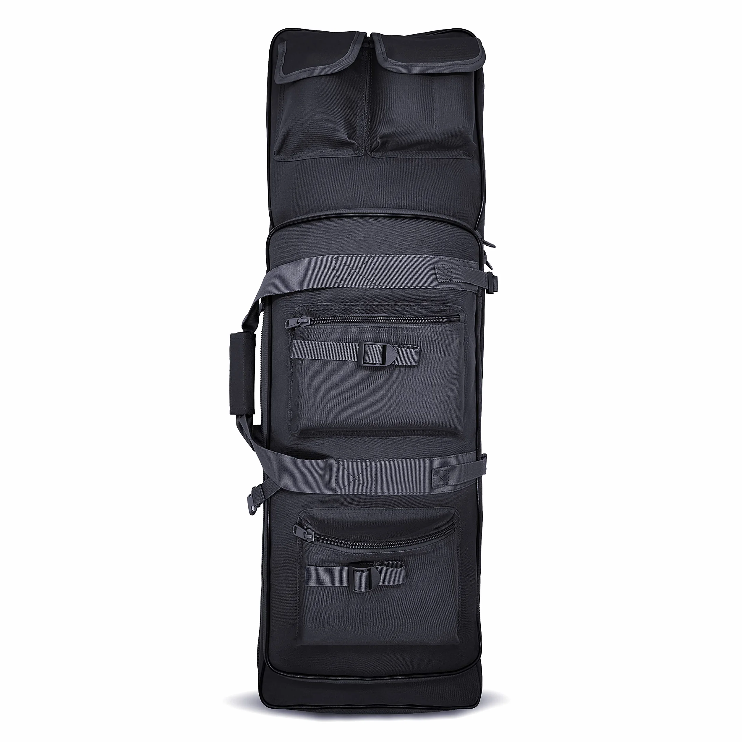 Alephnull Fodero Fucile da Caccia Custodia Fucile 120/100 / 85 cm Borsa per armi lunghe Custodia tattica Armi lunghe Zaino per fucile Custodia morbida per fucile