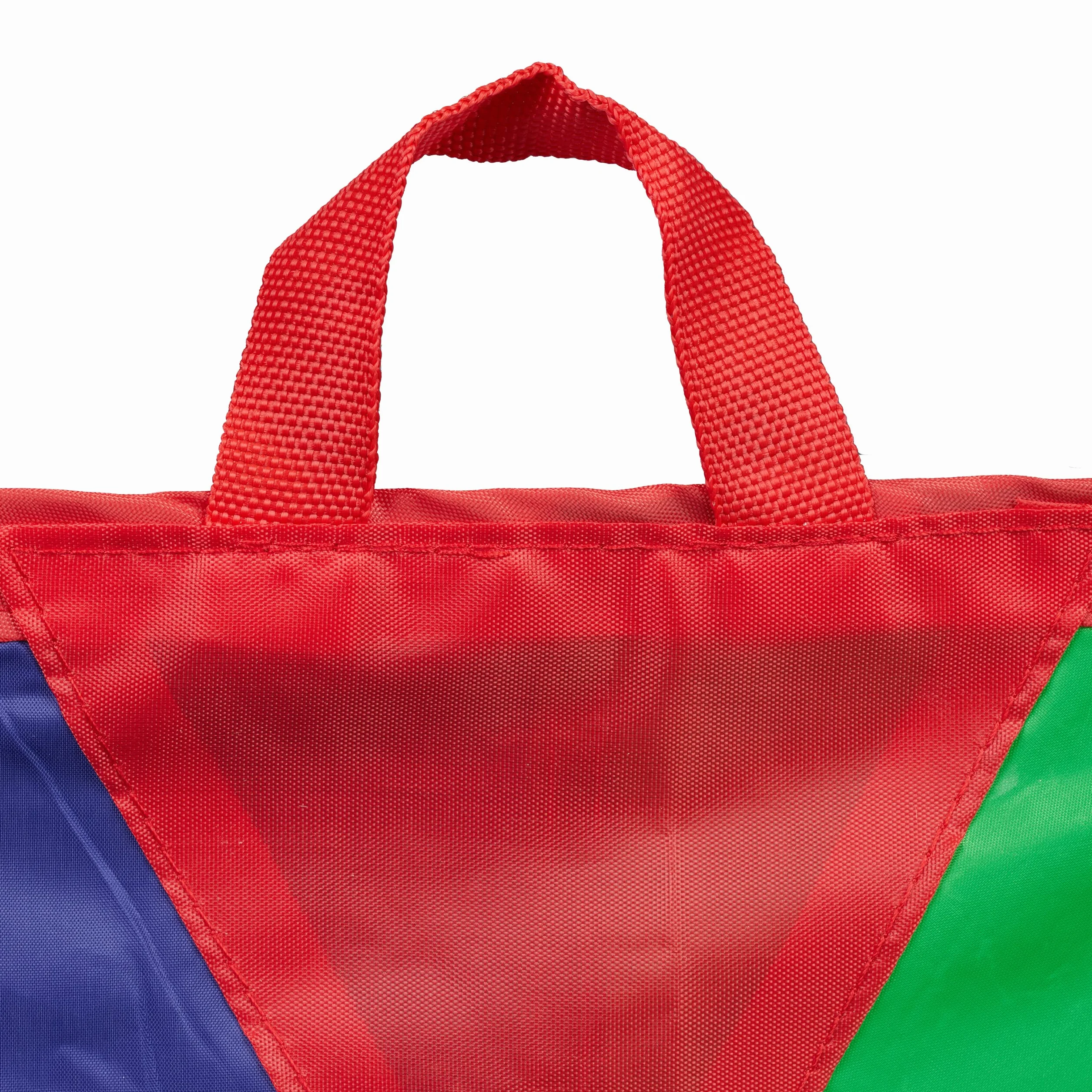 Relaxdays Paracadute Ludico Arcobaleno Telo Giocattolo per Bambini Ø 2 m Multicolore
