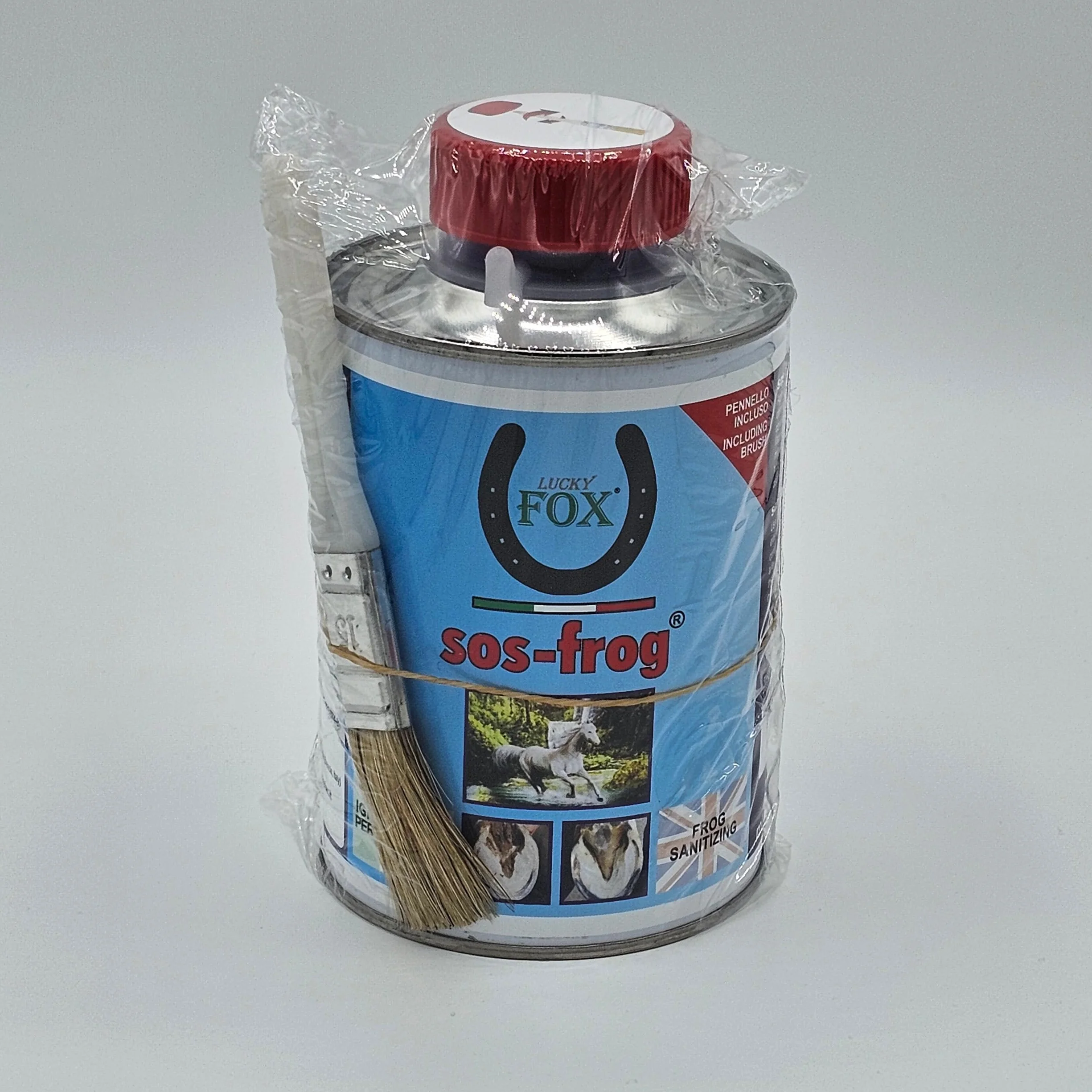 Lucky Fox SOS FROG® Soluzione per il Fettone del Cavallo, Aiuta la ricrescita dei Tessuti Danneggiati, Indicato anche in presenza di Tarlo e distaccamenti, 500ml