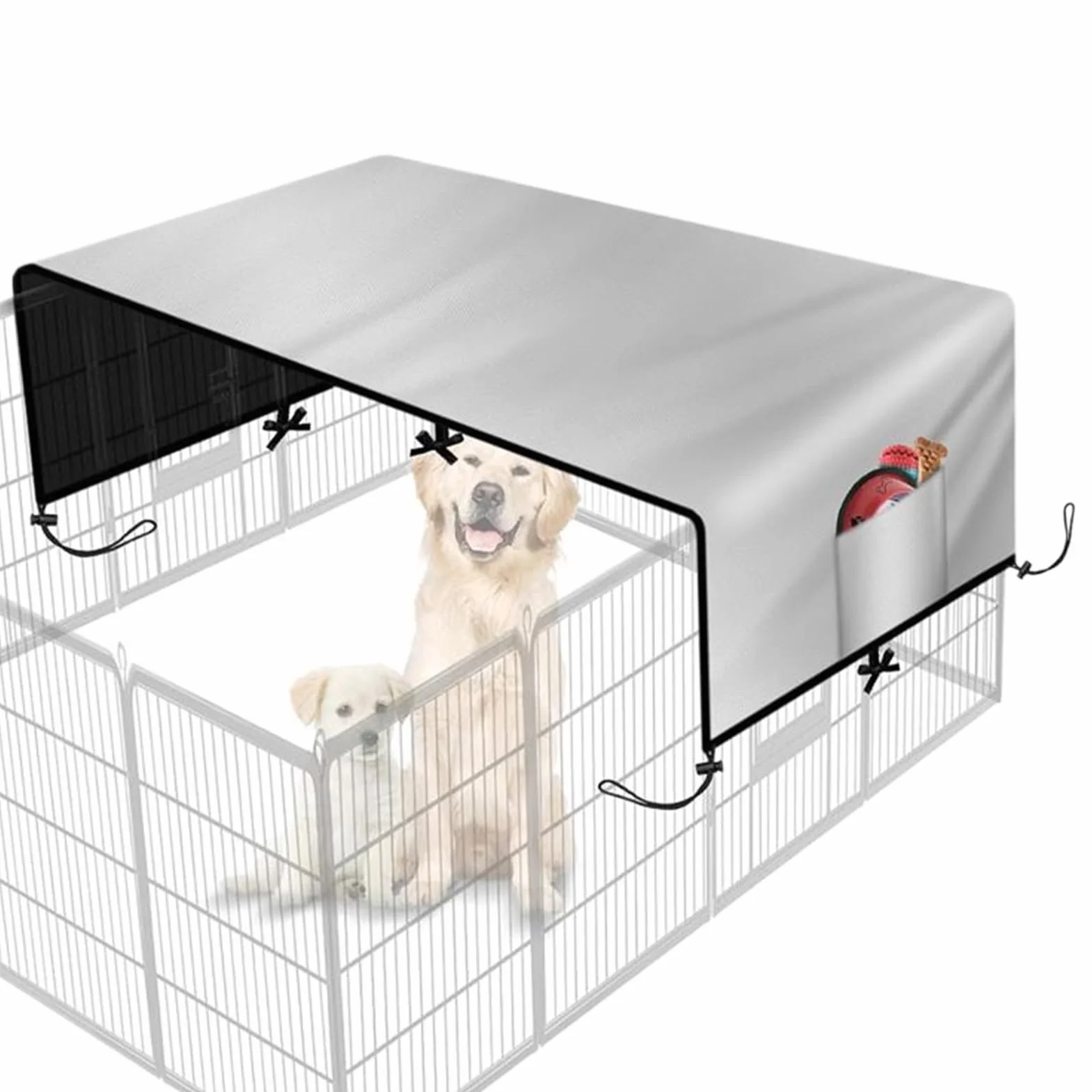 Copertura Per Gabbia Per Cani – Telo Protettivo Impermeabile Cucce Da Esterno Grandi, Rivestimento Resistente Alle Intemperie Gabbia Cani Di Taglia Grande, Ideale Picnic All’Aperto, Campeggio, Giardin