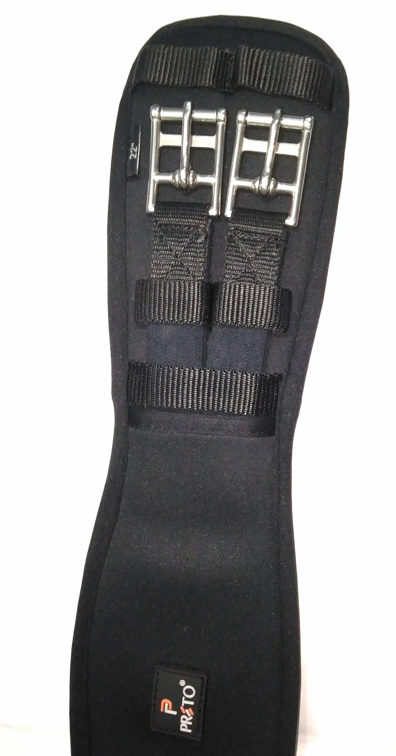 Preto Sottopancia anatomico in memory foam sintetico con estremità elasticizzate, sottopancia per cavallo, anti-sfregamento e anti-gallo, con prestazioni ammortizzanti e ergonomiche