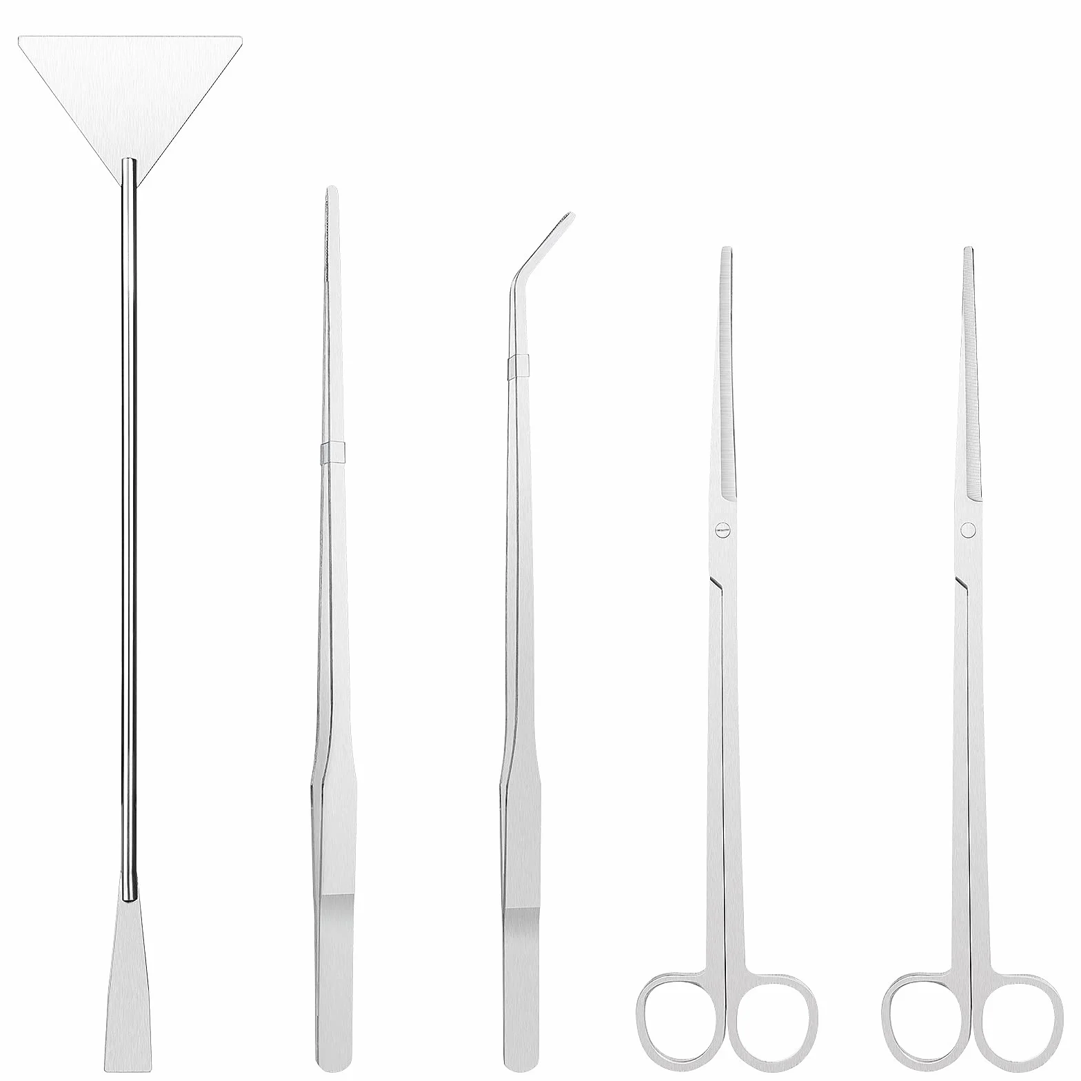 Czemo Serbatoio per Pesci d'acquario in Acciaio Inossidabile Forbici Pinze Spatola Aquascaping Attrezzi per Fish Tank Piante